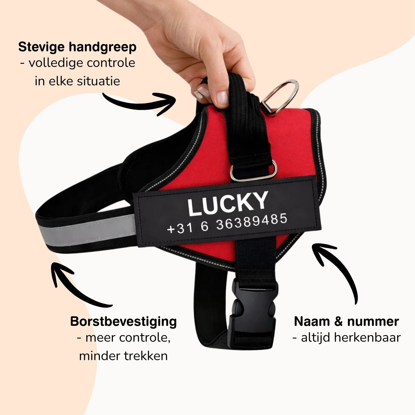 pawguard - gepersonaliseerd hondentuigje - mivero