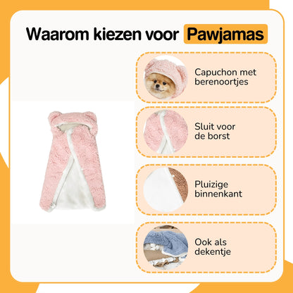 Pawjamas - Hondenpyjama met Capuchon en Berenoortjes - Mivero
