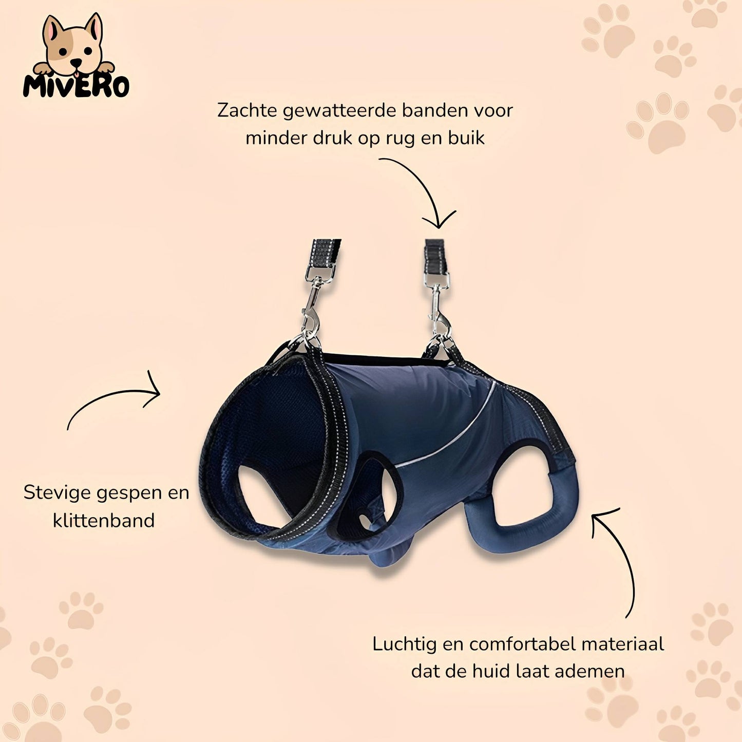 pawlift - ondersteunend tilharnas hond - mivero