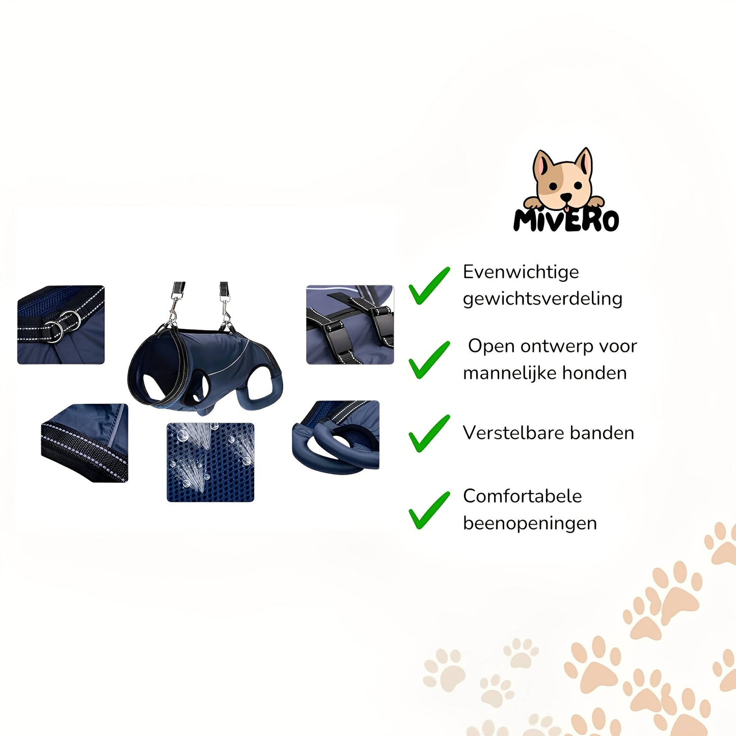 pawlift - ondersteunend tilharnas hond - mivero
