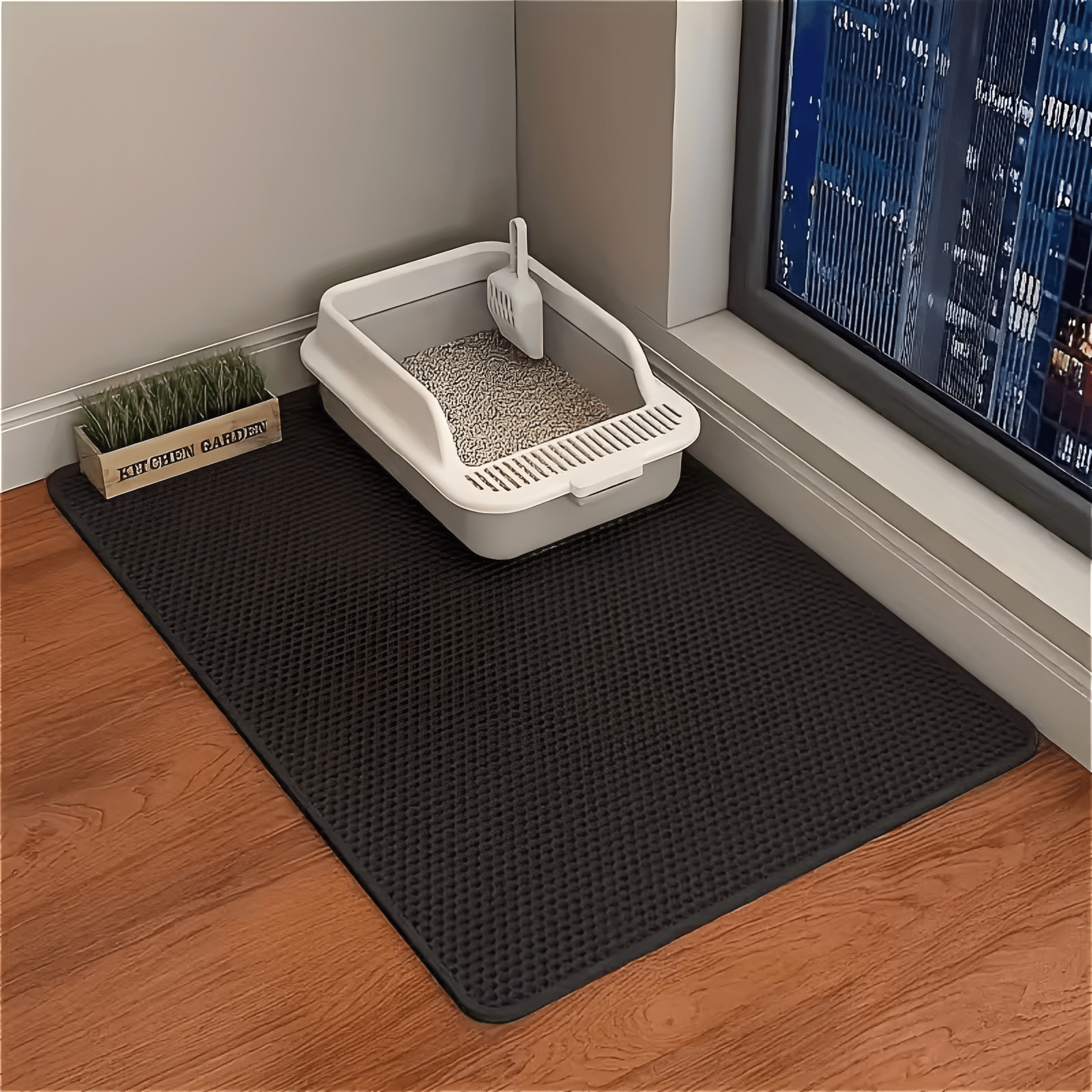 PawMat - Katten Kattenbakmat Waterdicht Antislip - Mivero