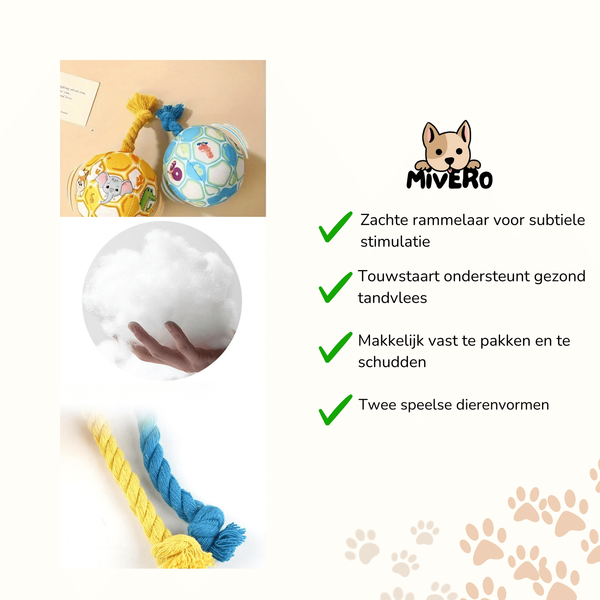 Pawmigo - Interactief Touwspeelgoed Kattenhond - Mivero