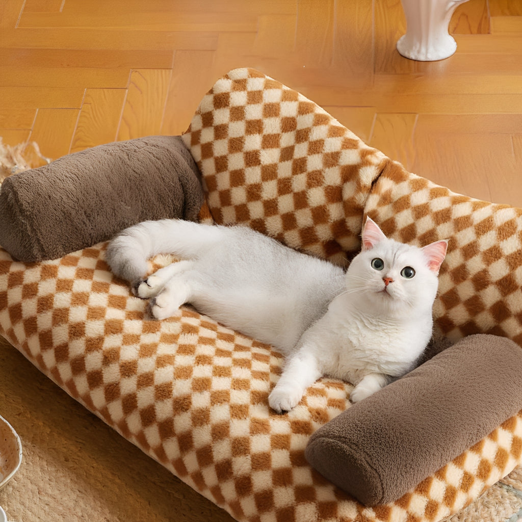 Pawmora - Kattenbed Sofa Pluche Wasbare Hoes - Mivero