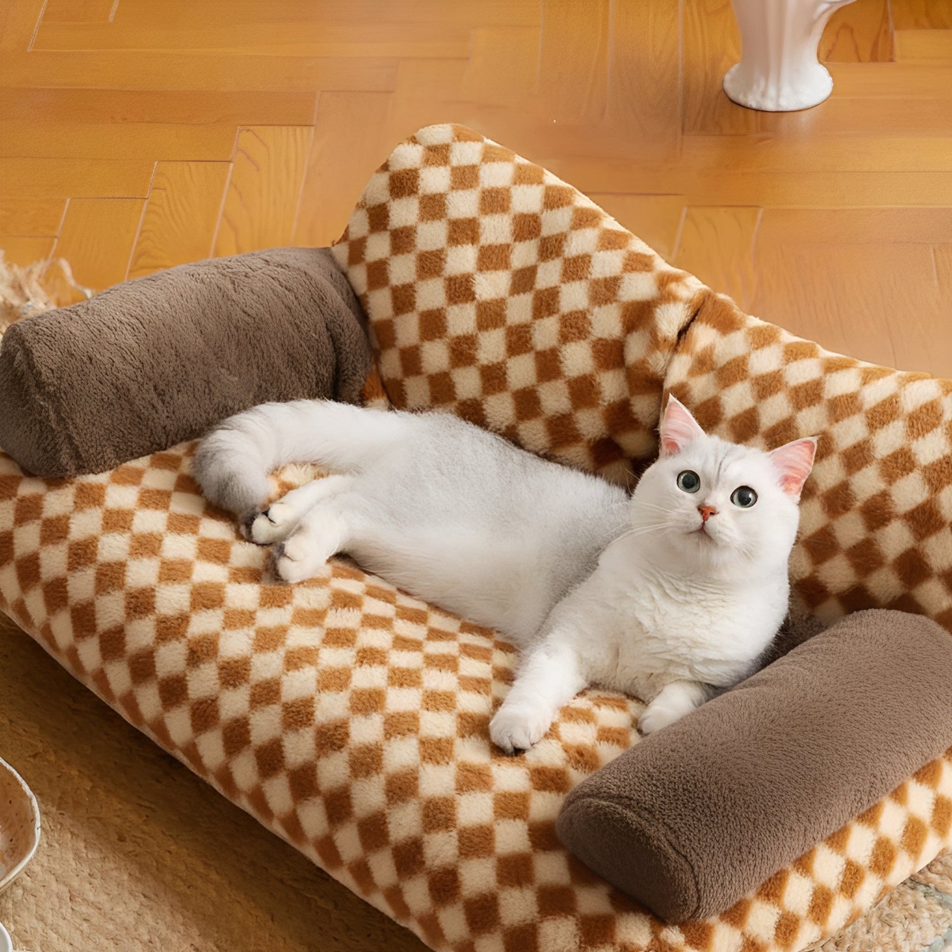 Pawmora - Kattenbed Sofa Pluche Wasbare Hoes - Mivero