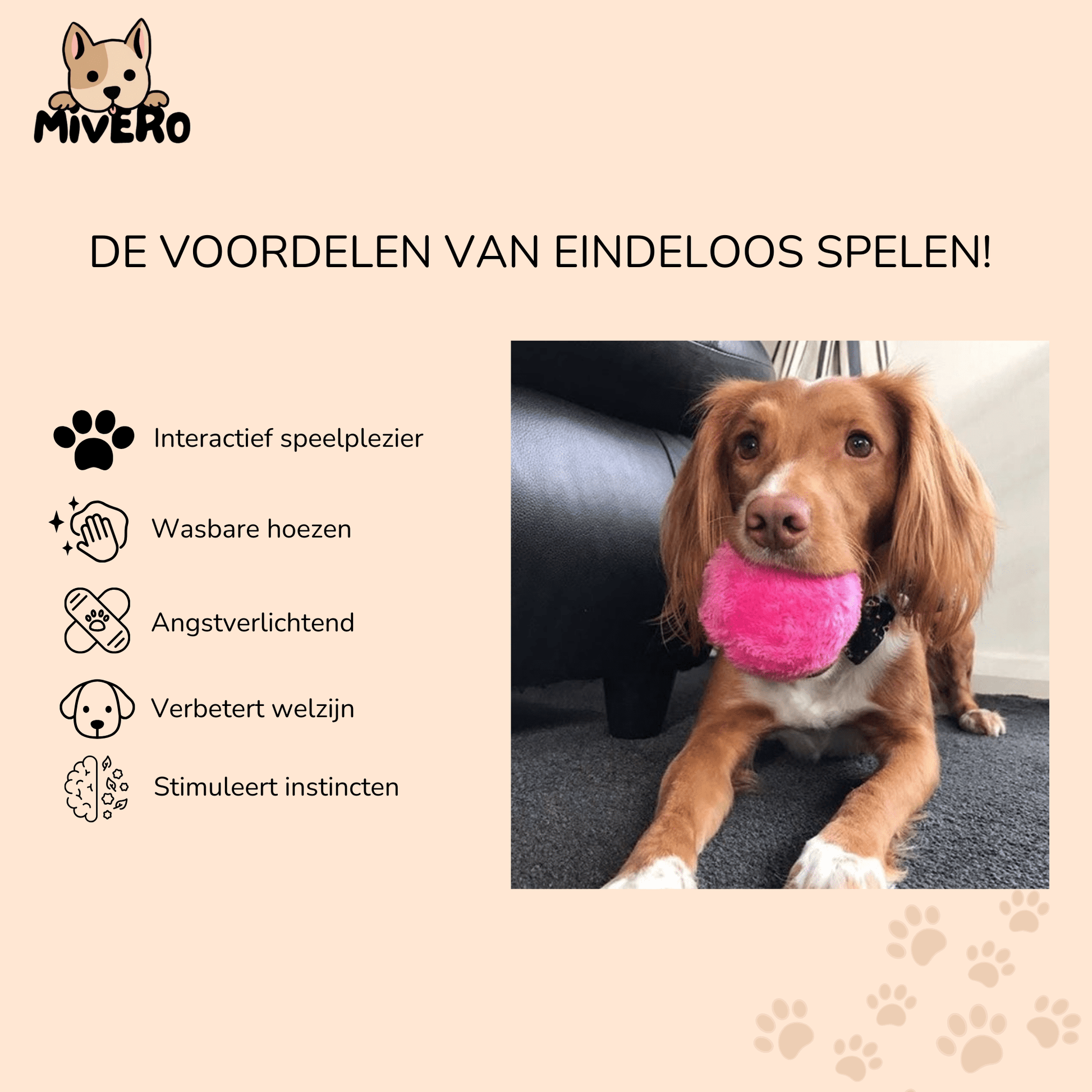 PawMotion - 4 Verpakt Interactief Hondenspeelgoed - Mivero