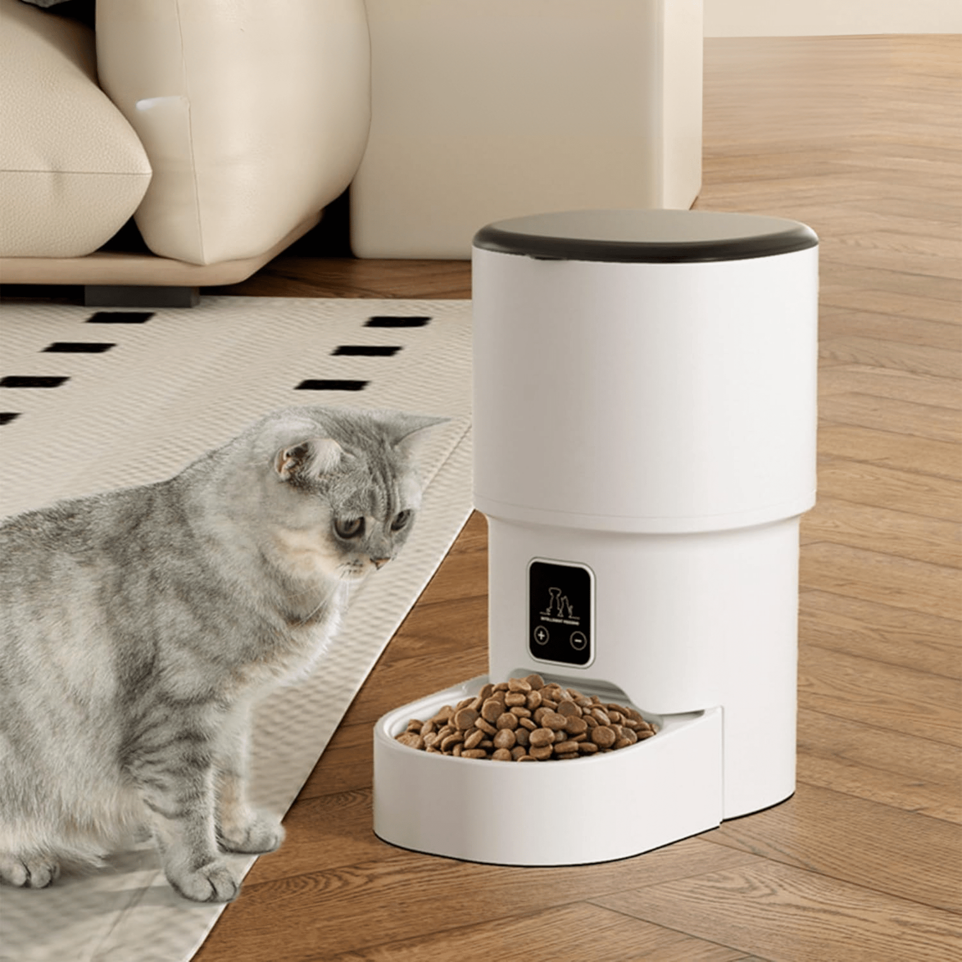 PawNect - Knopgestuurde Voerautomaat Huisdieren - Mivero