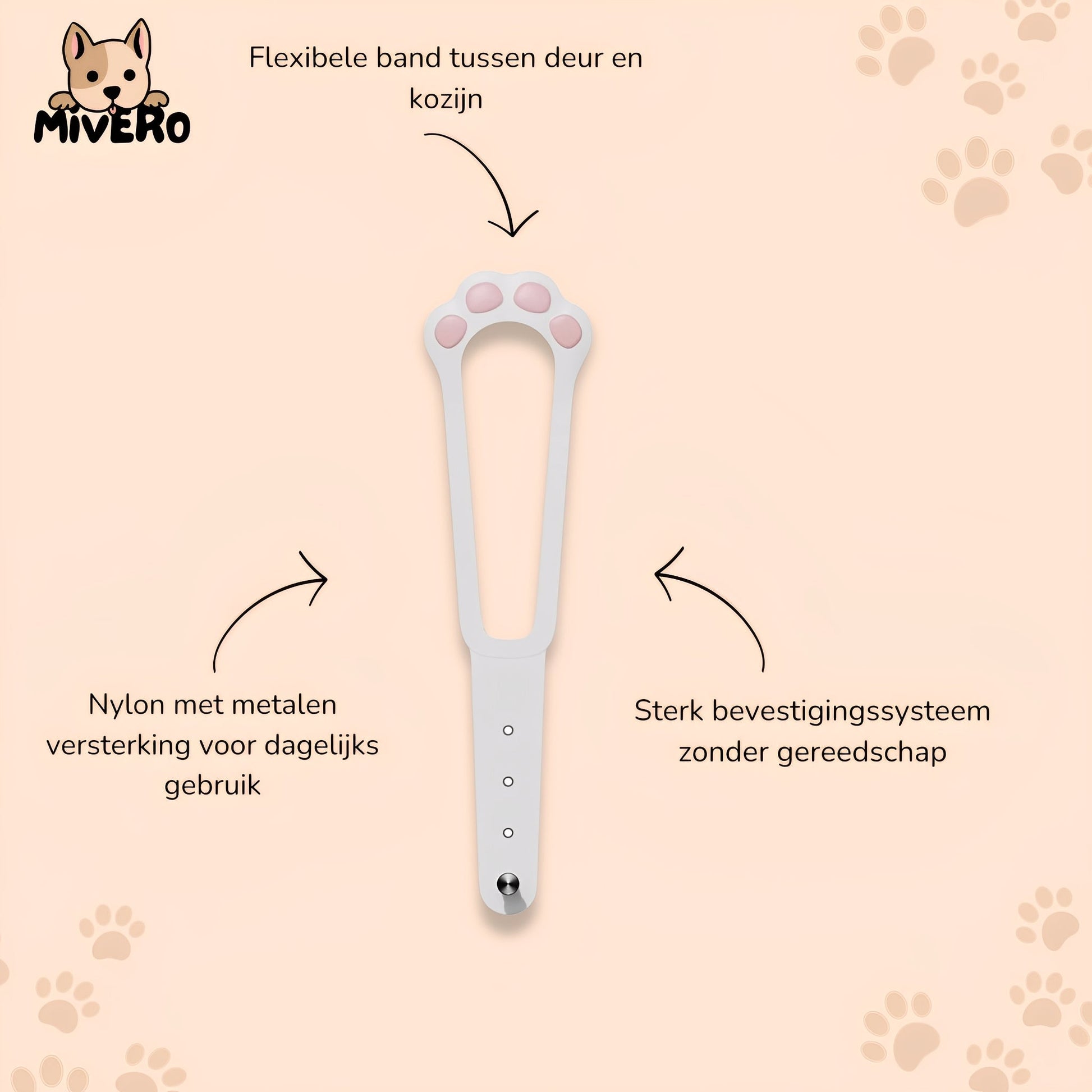 Pawpass - Verstelbare Katten Toegangsband - Mivero
