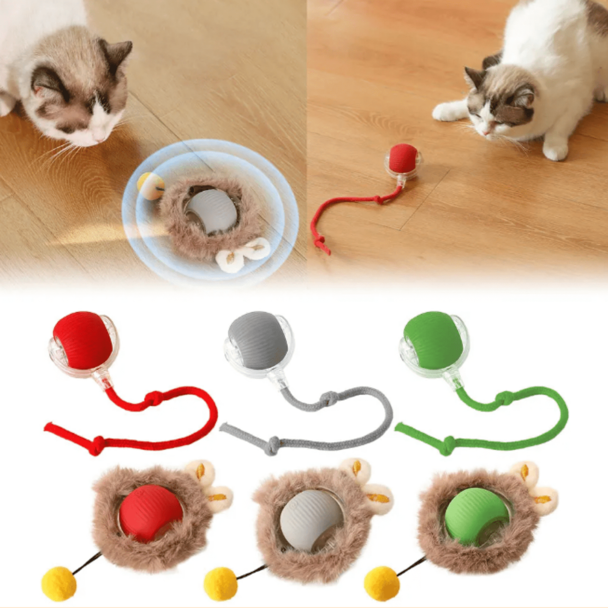 PawPlay - Interactieve Beweegbare Huisdierbal - Mivero