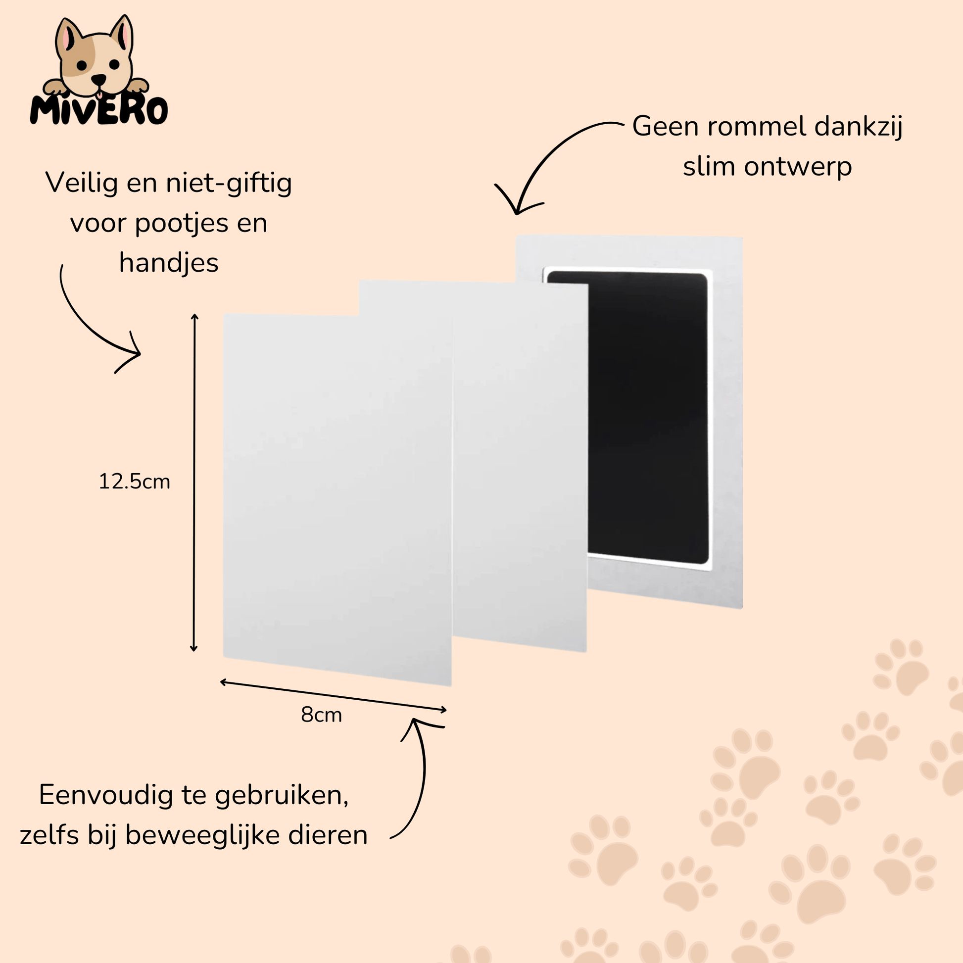 PawPrint - Contactloos Huisdier Inktkussen - Mivero