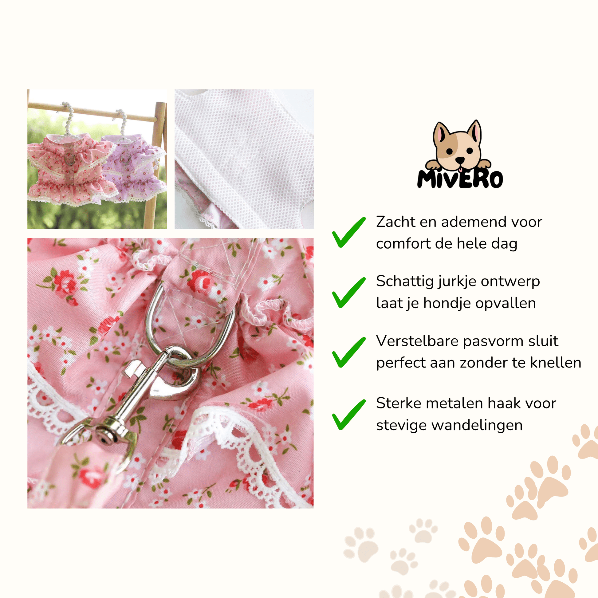 Pawsh – Stijlvolle Ademende Hondentuig - Mivero