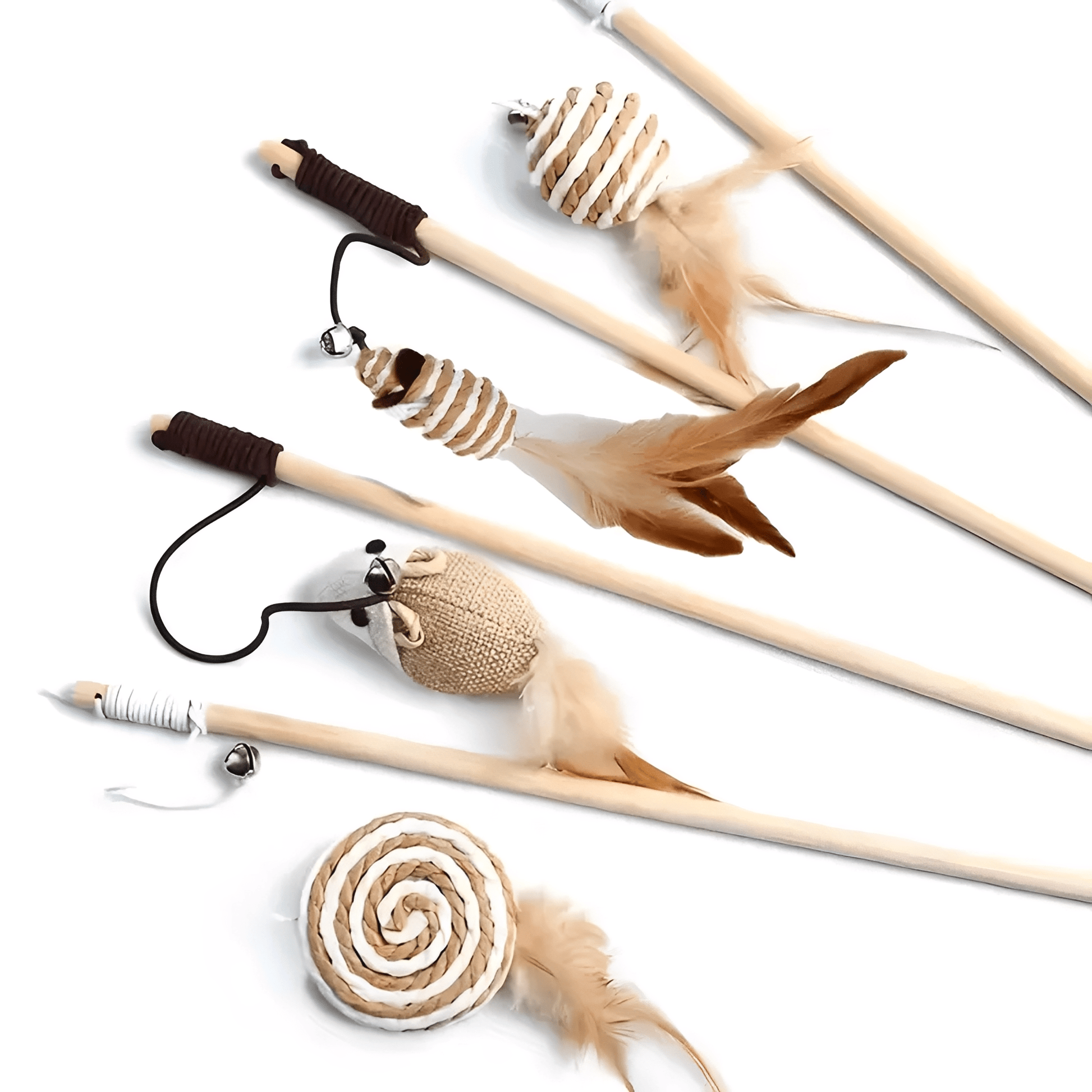 Pawsnatch - Linnen Interactieve Kattenhengel - Mivero