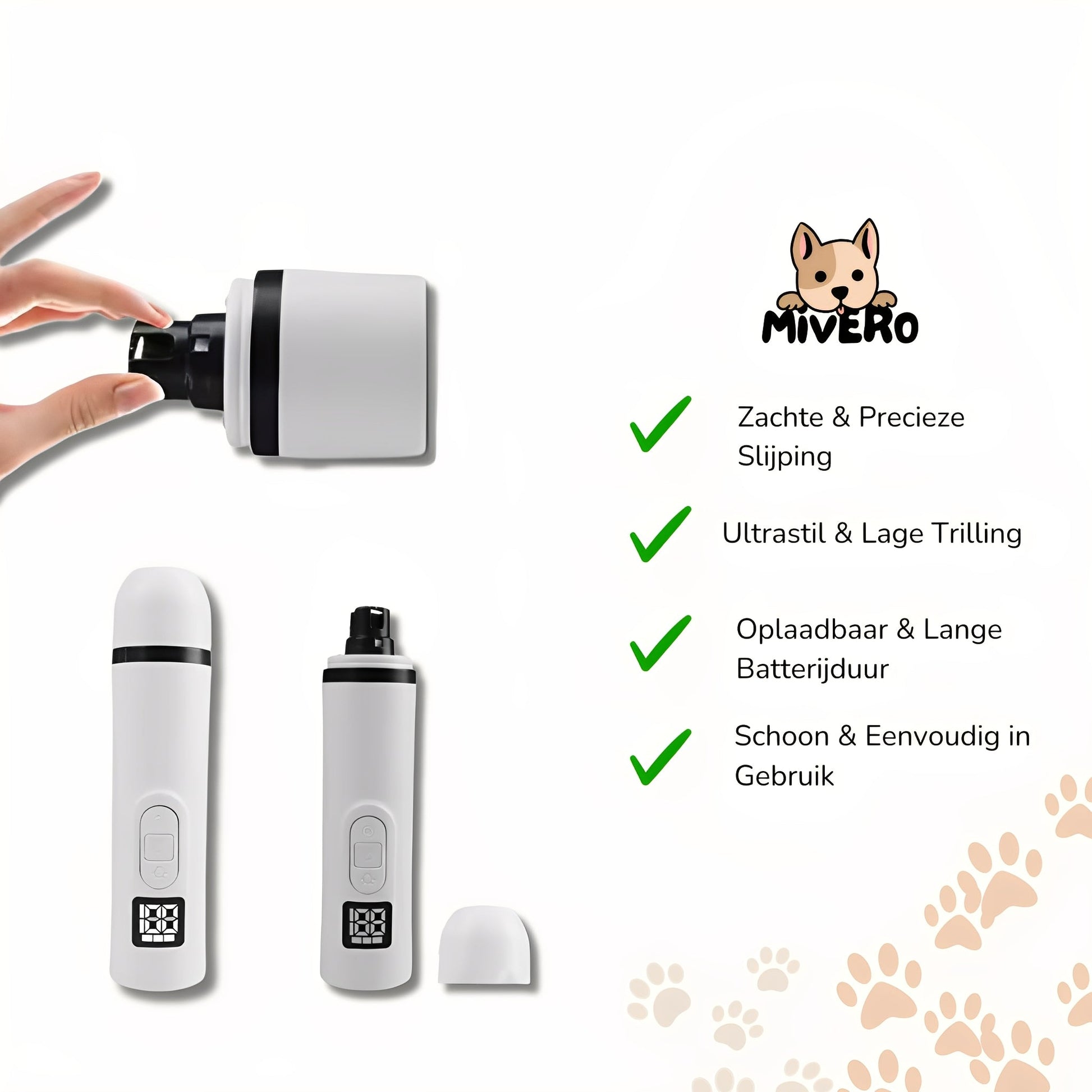 PawTrim - Stille Diamant Huisdiervijl - Mivero