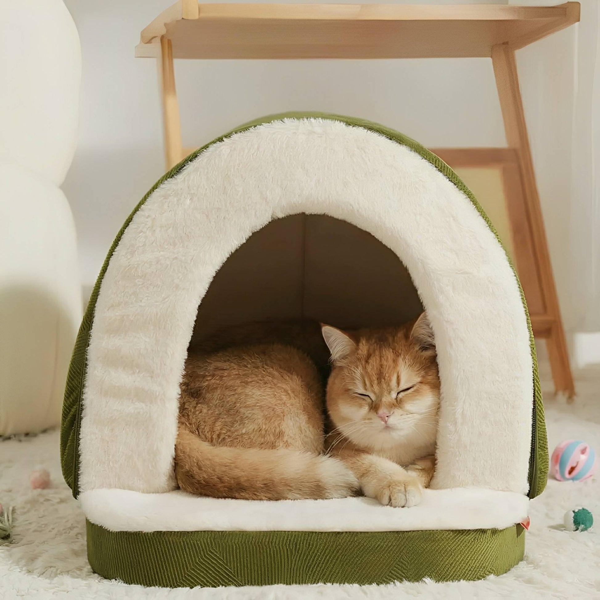 Pawven - Iglo Bed Huisdieren Semi Gesloten - Mivero