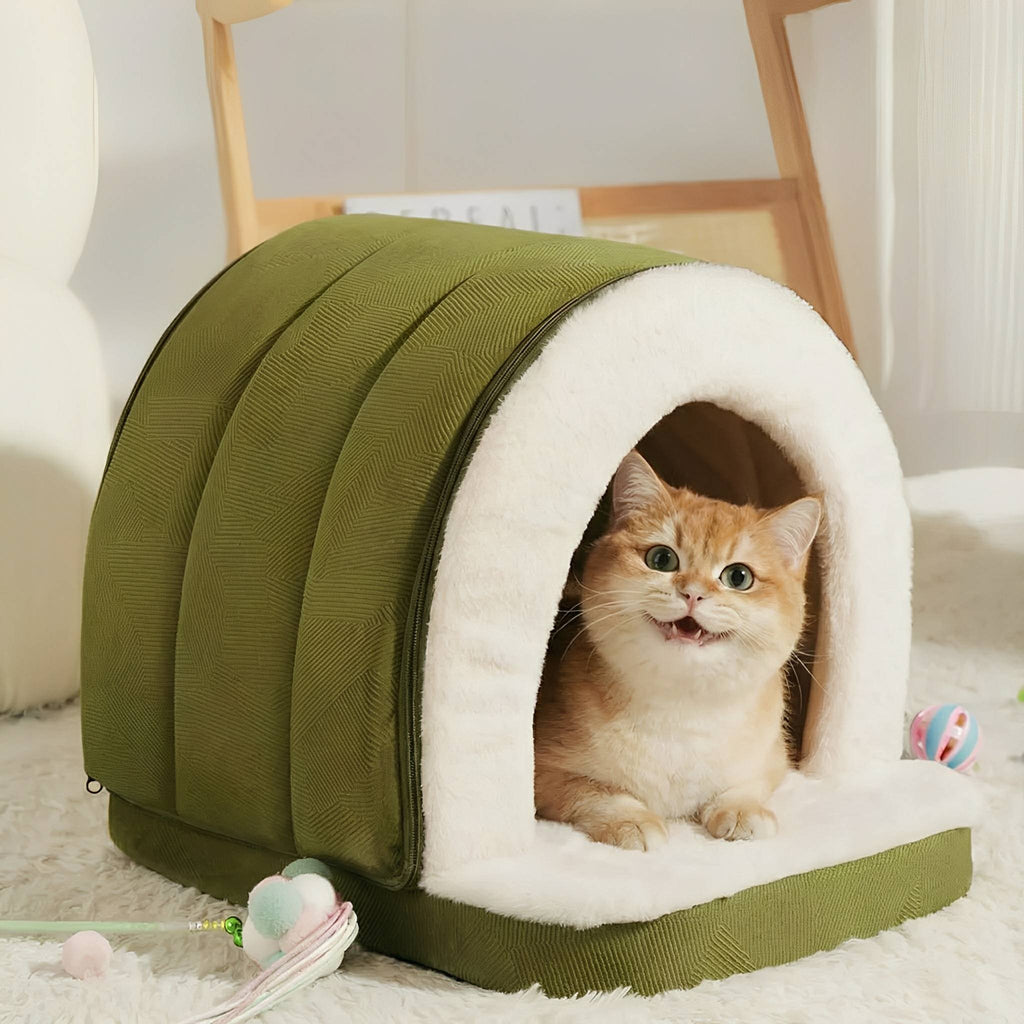 Pawven - Iglo Bed Huisdieren Semi Gesloten - Mivero