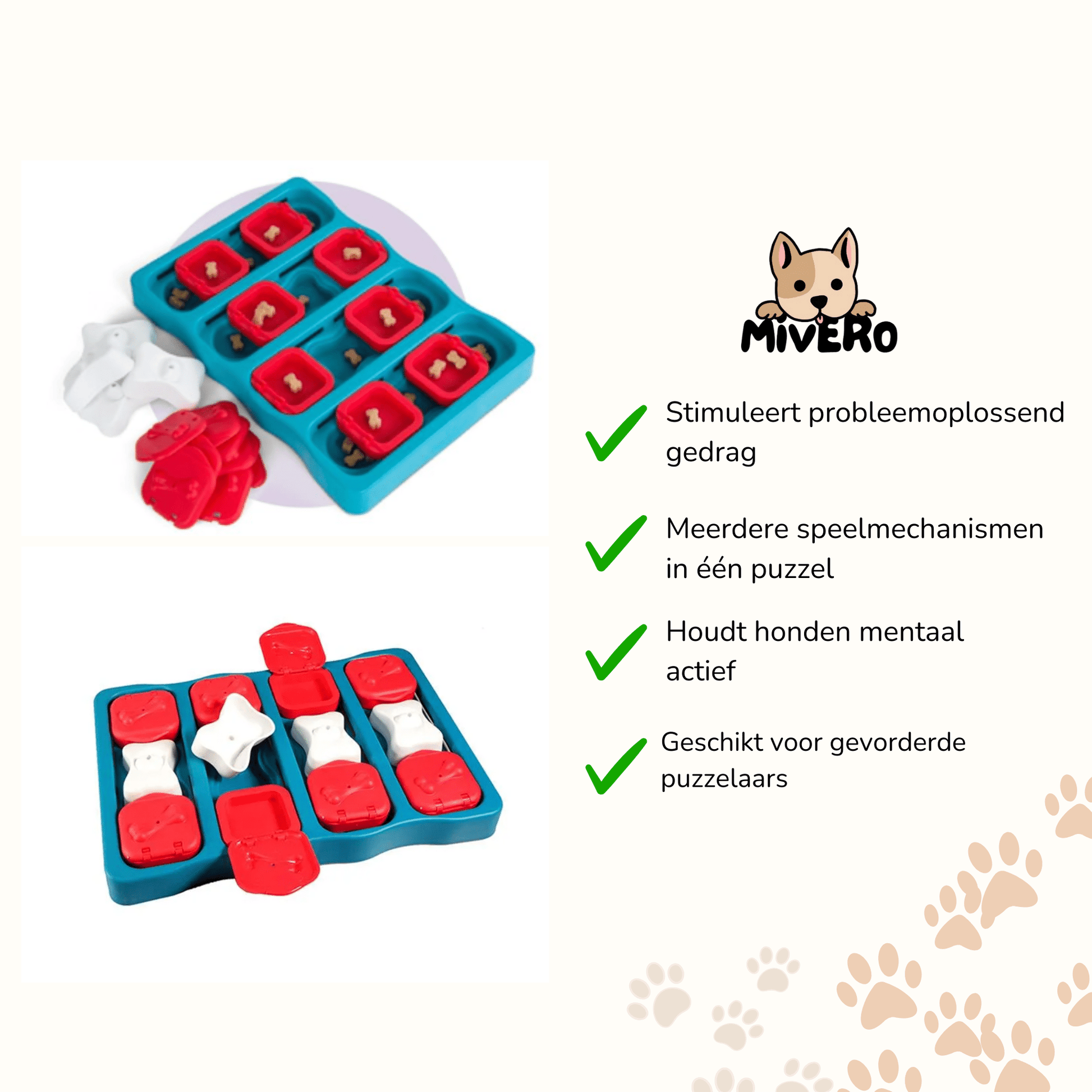 PawzzlePup - Interactieve Traktatiepuzzel Hond - Mivero