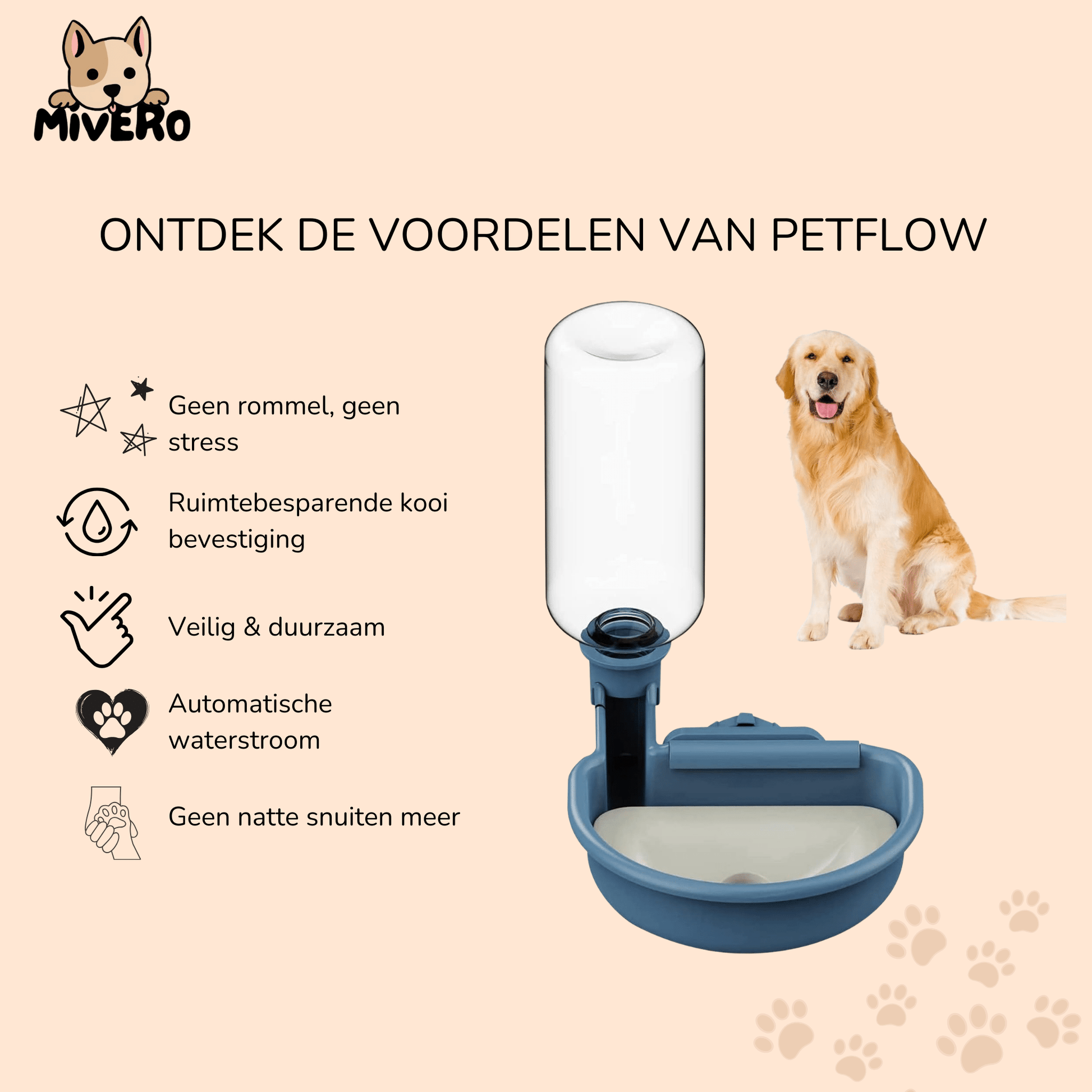 PetFlow - Automatische Voerbak Huisdieren - Mivero