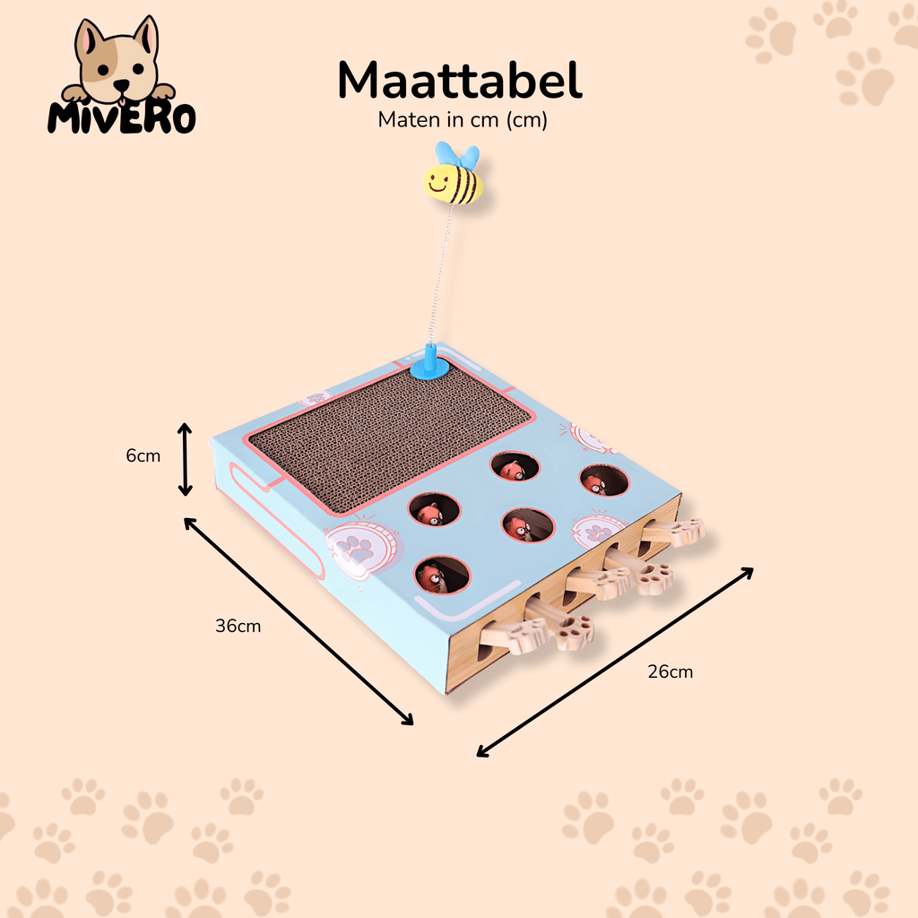 Pounce - Katten Speelgoed 3 - in - 1 Krabmat - Mivero