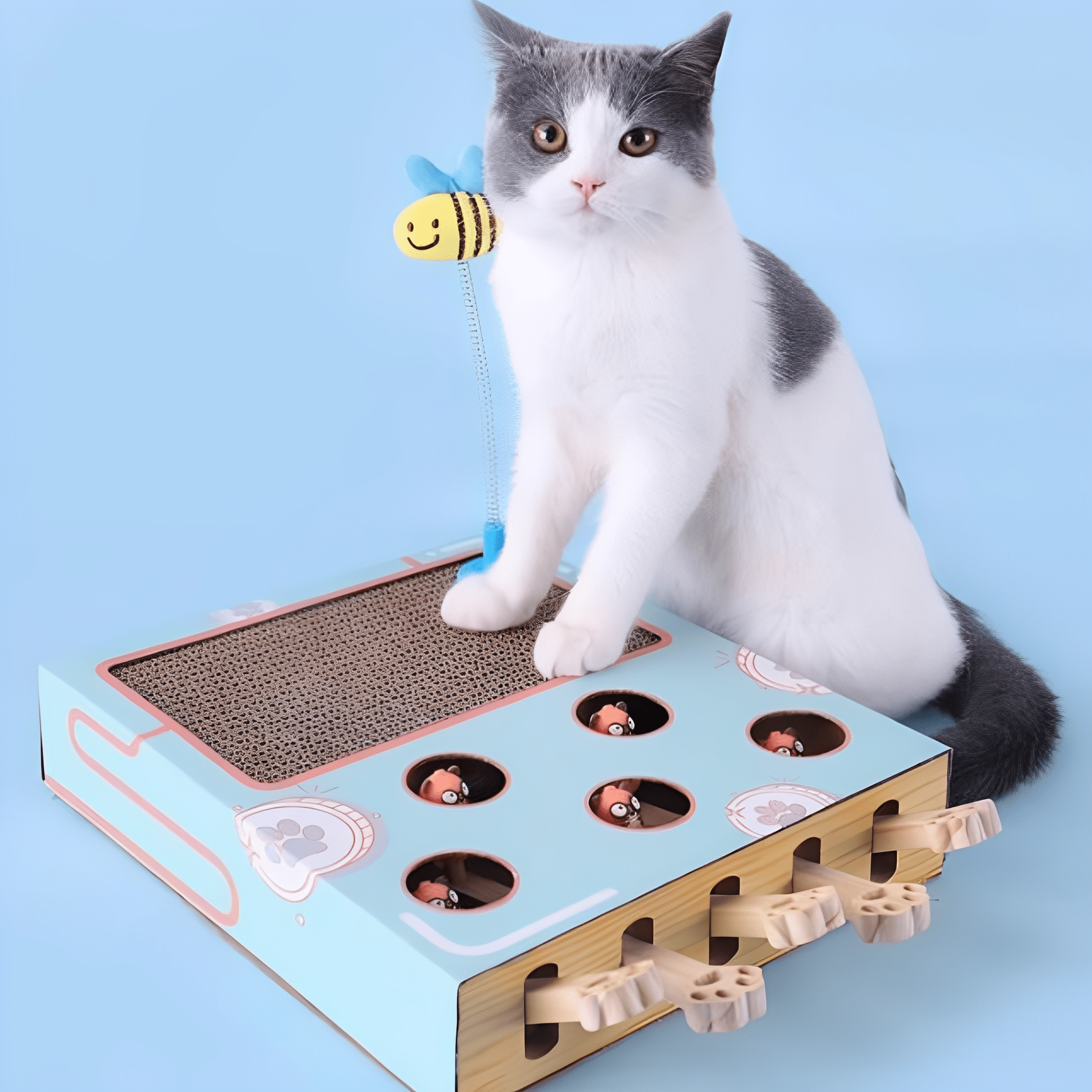 Pounce - Katten Speelgoed 3 - in - 1 Krabmat - Mivero