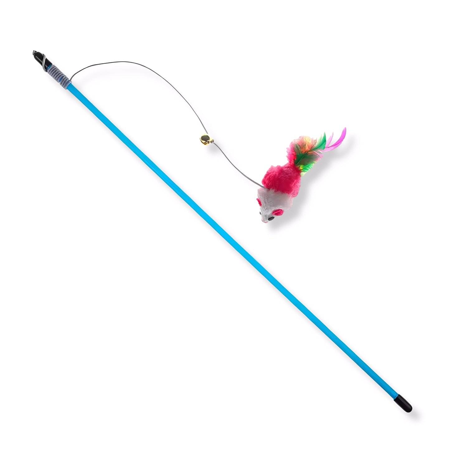 pouncee - kattenhengel met muis en veren - mivero