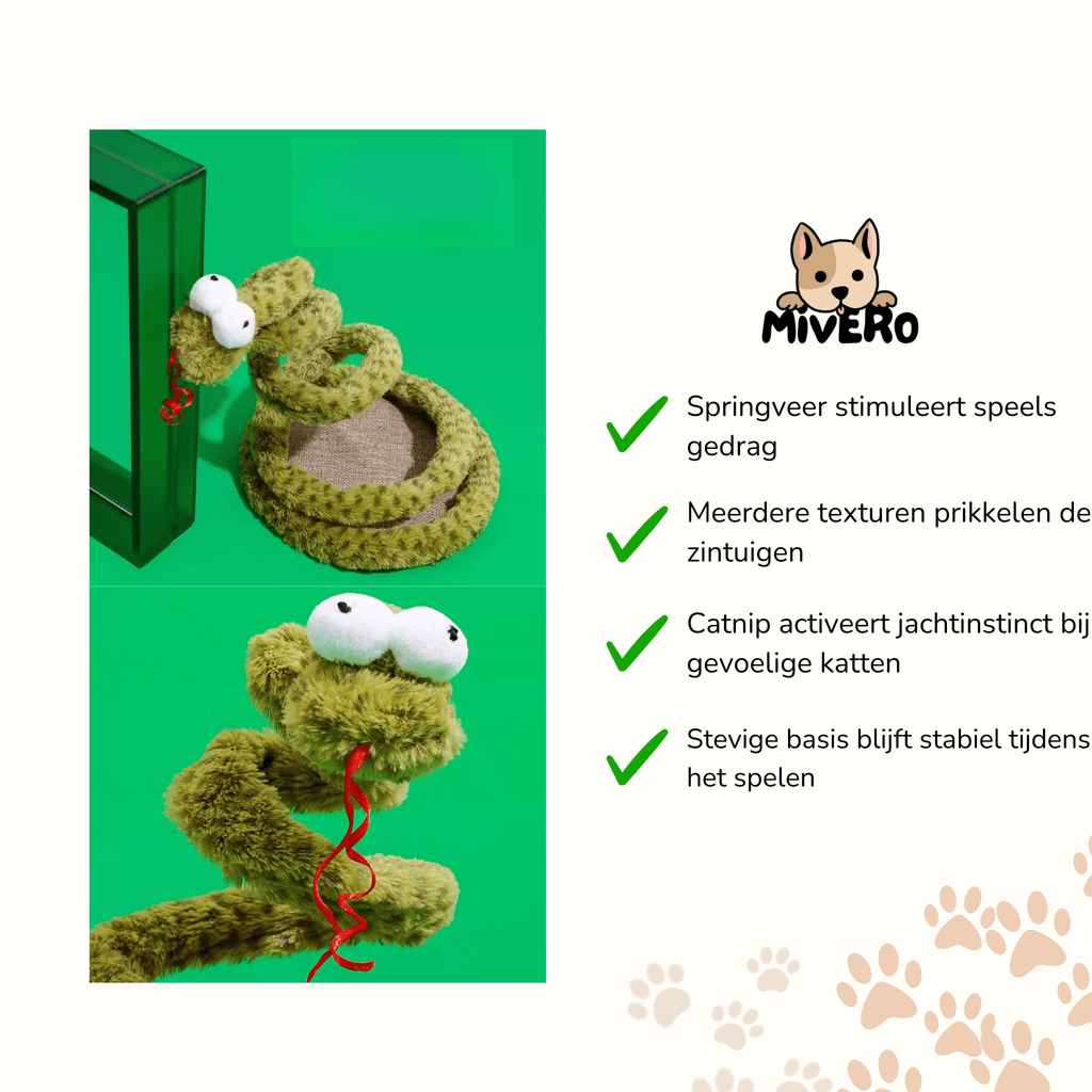 Pouncey - Interactief Slang Kattenspeelgoed - Mivero