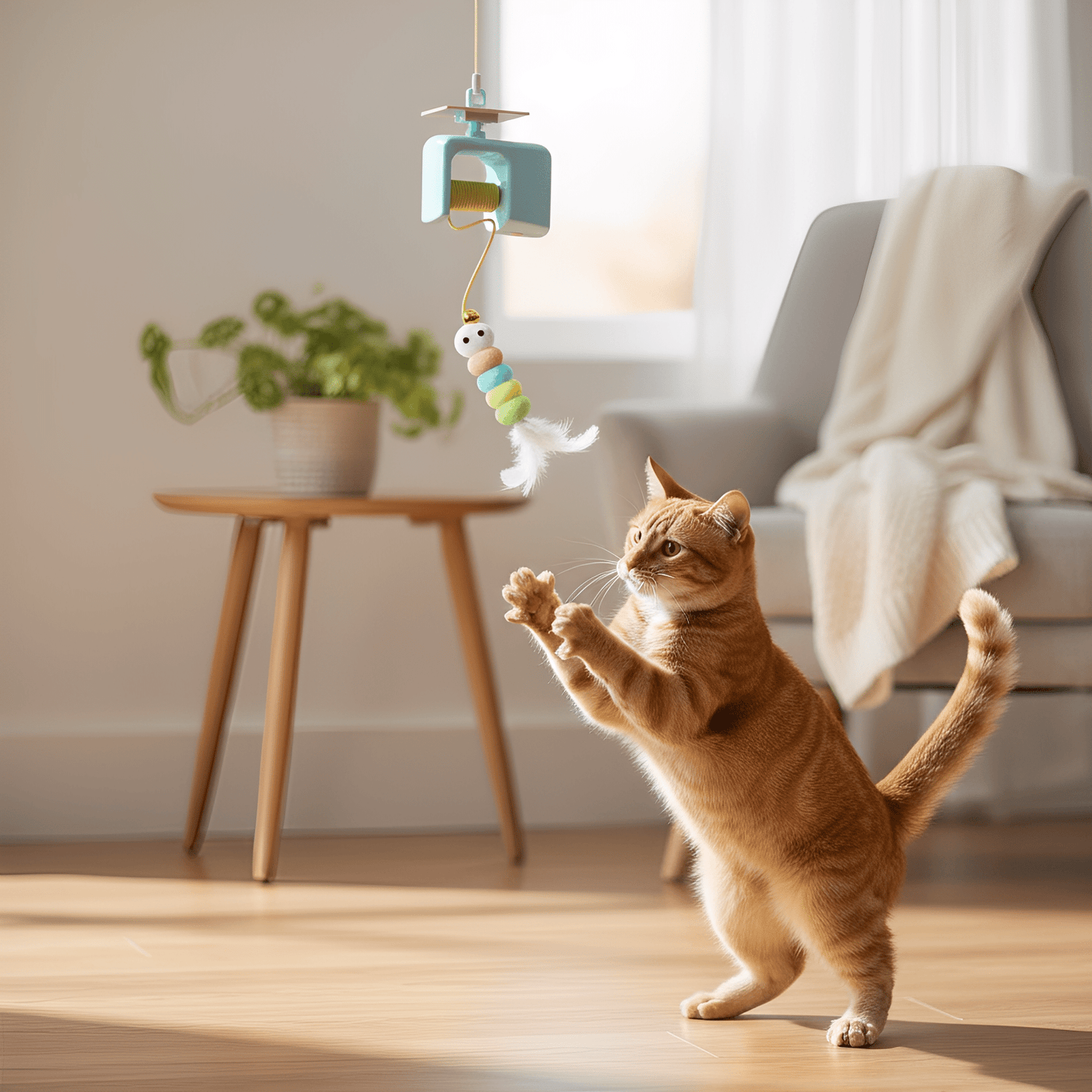 Pounza - Kattenspeelgoed voor katten automatisch hangend - Mivero