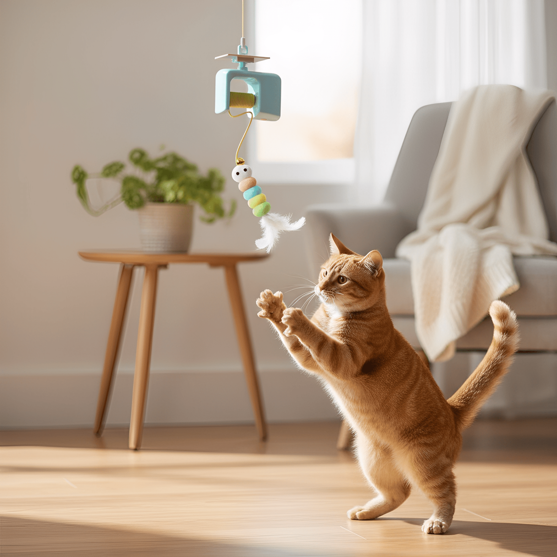 Pounza - Kattenspeelgoed voor katten automatisch hangend - Mivero