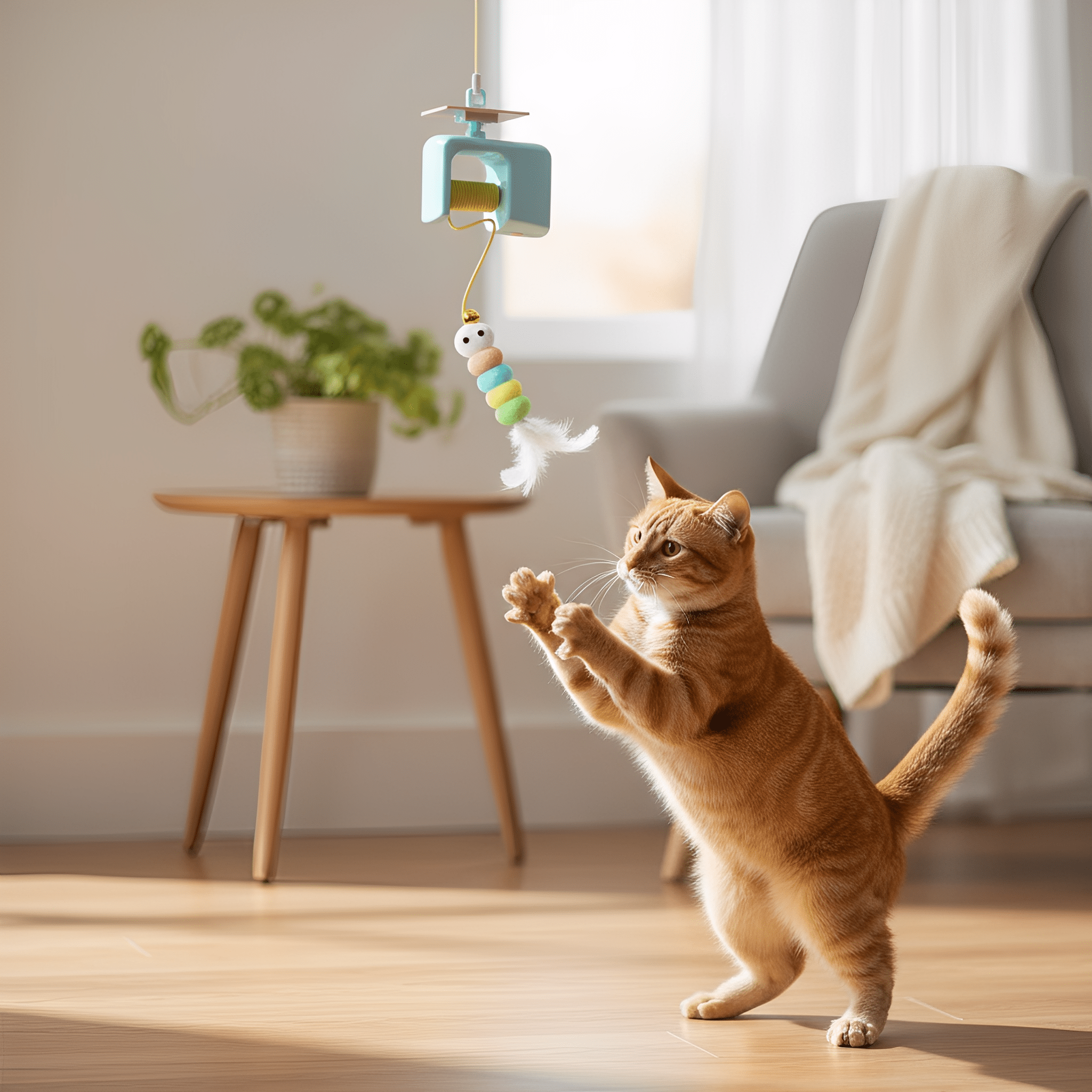 Pounza - Kattenspeelgoed voor katten automatisch hangend - Mivero