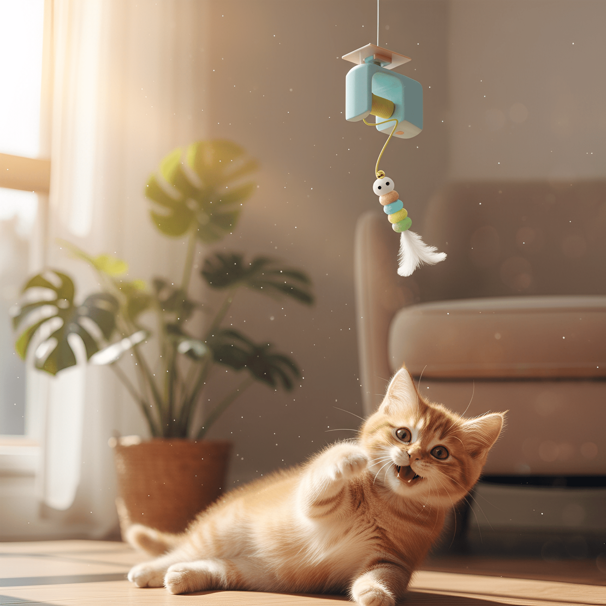 Pounza - Kattenspeelgoed voor katten automatisch hangend - Mivero