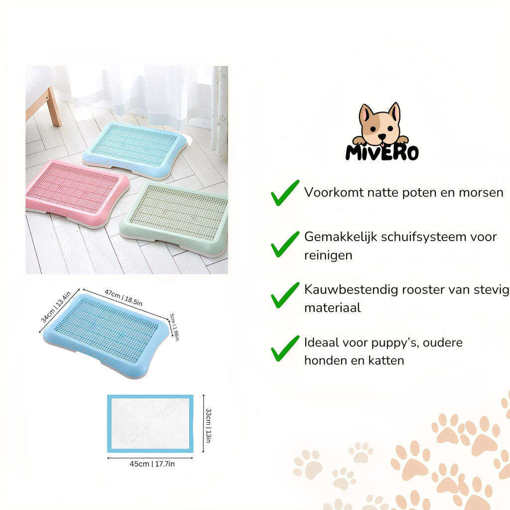 PuddleX - Geurneutraal Binnenhondentoilet - Mivero