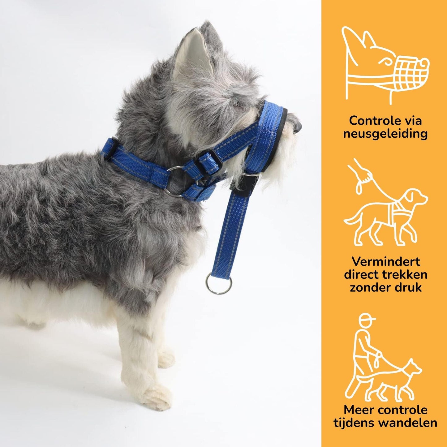 pullease - padded anti - trek hoofdharnas - mivero