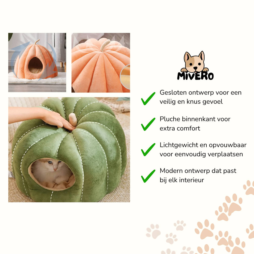 PumpDen - Katten Iglo Mand Winter - Mivero