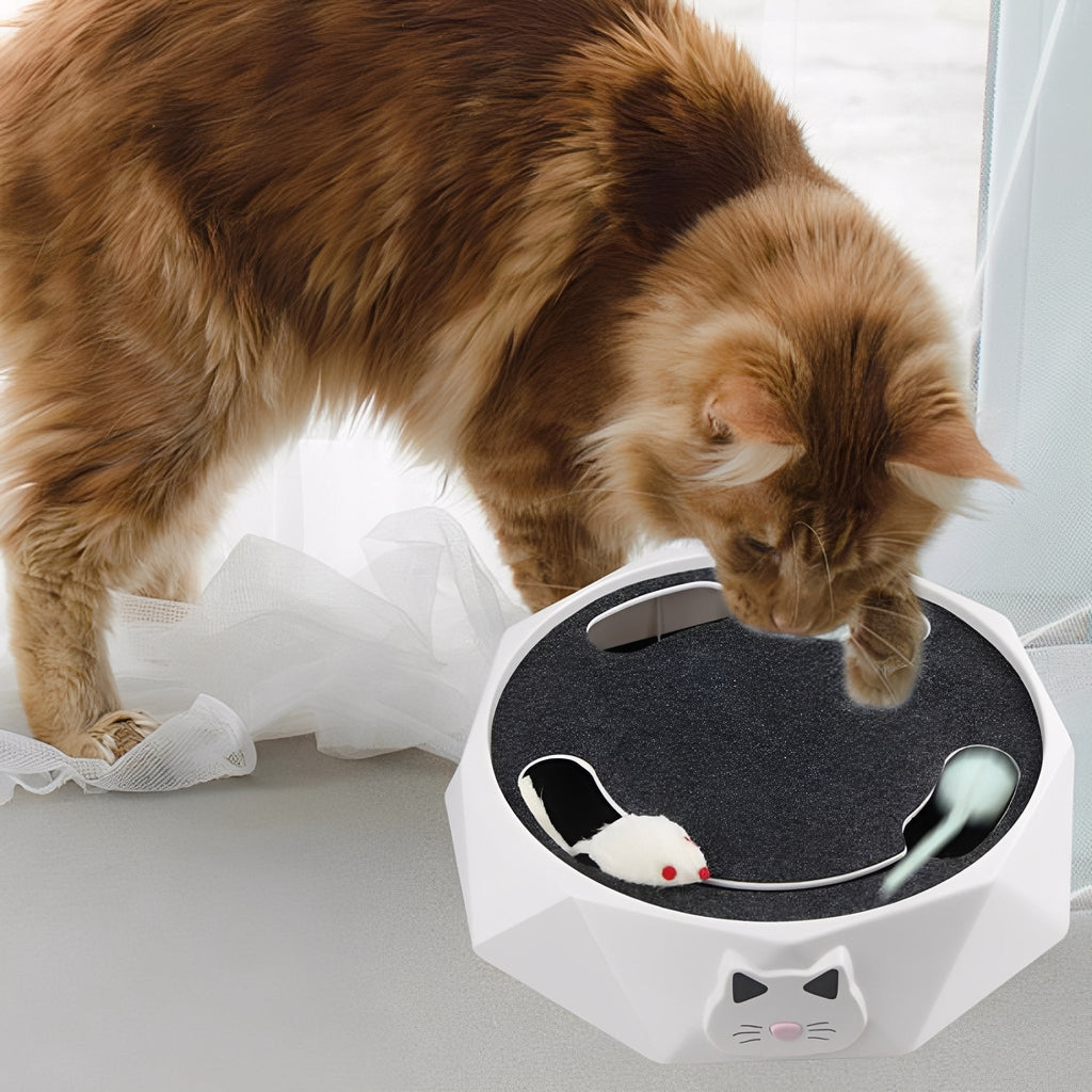 PurrChase - Kattenspeelgoed Interactieve Muis Krabmat - Mivero