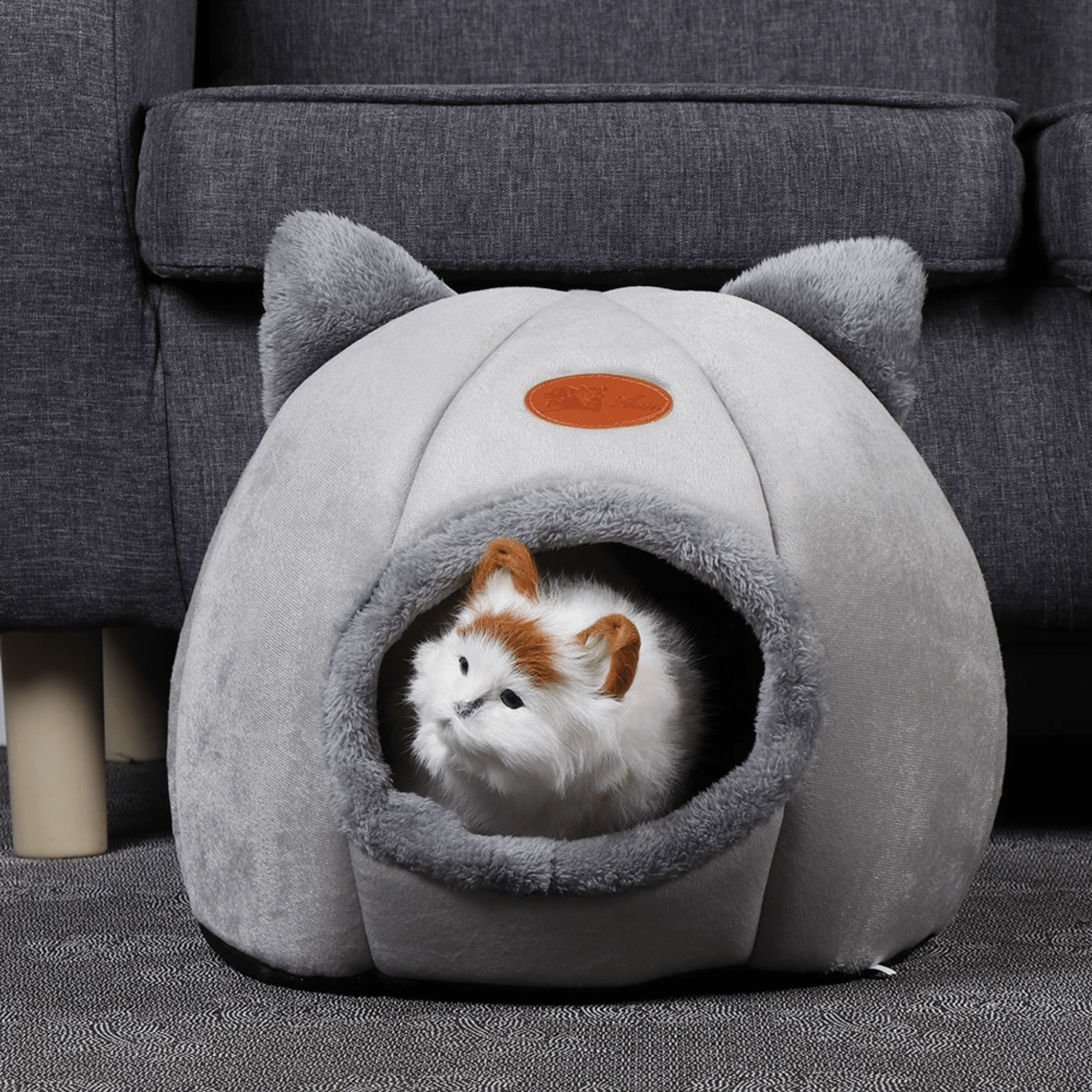 PurrNest - Isolerende Pluche Kattenhol - Mivero