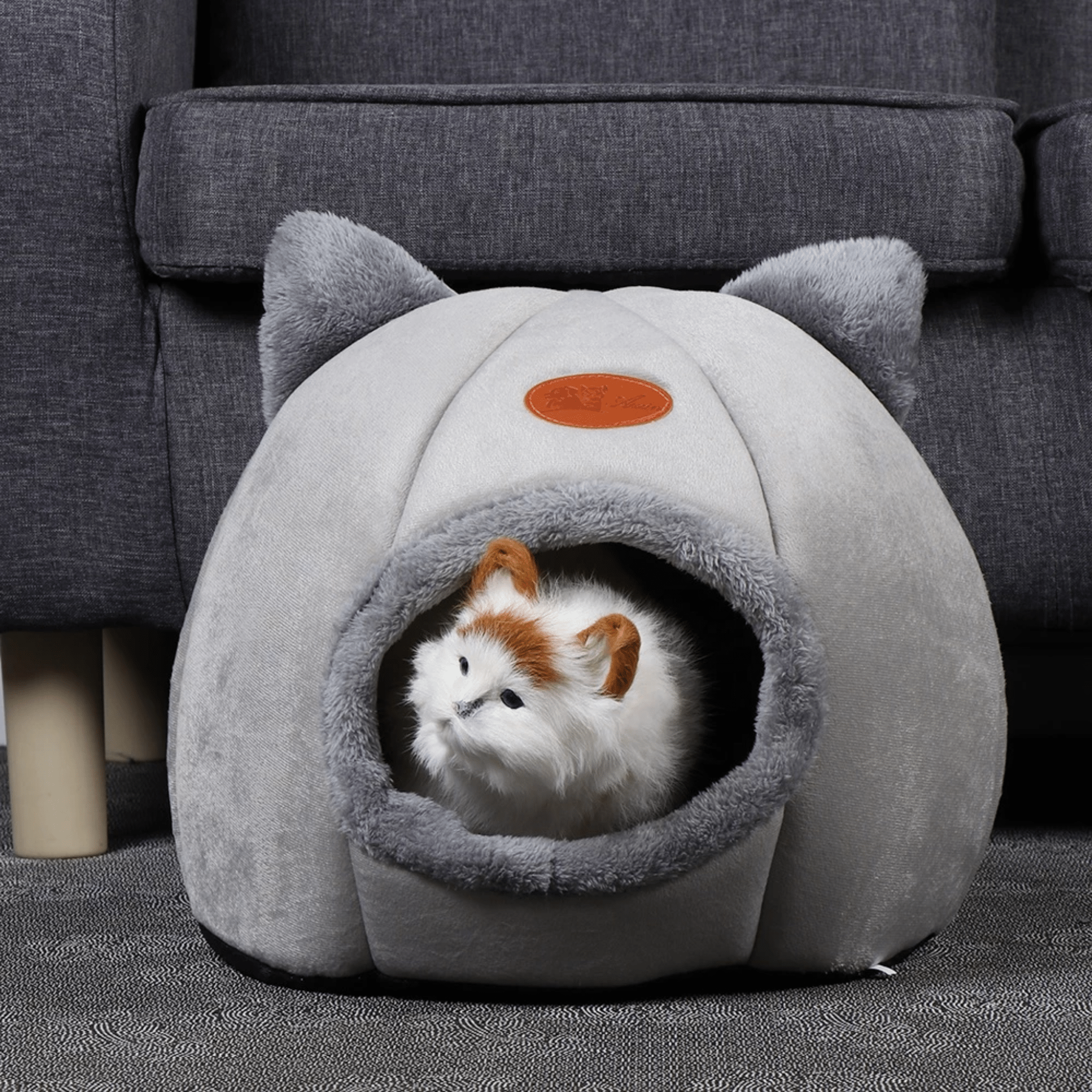 PurrNest - Isolerende Pluche Kattenhol - Mivero