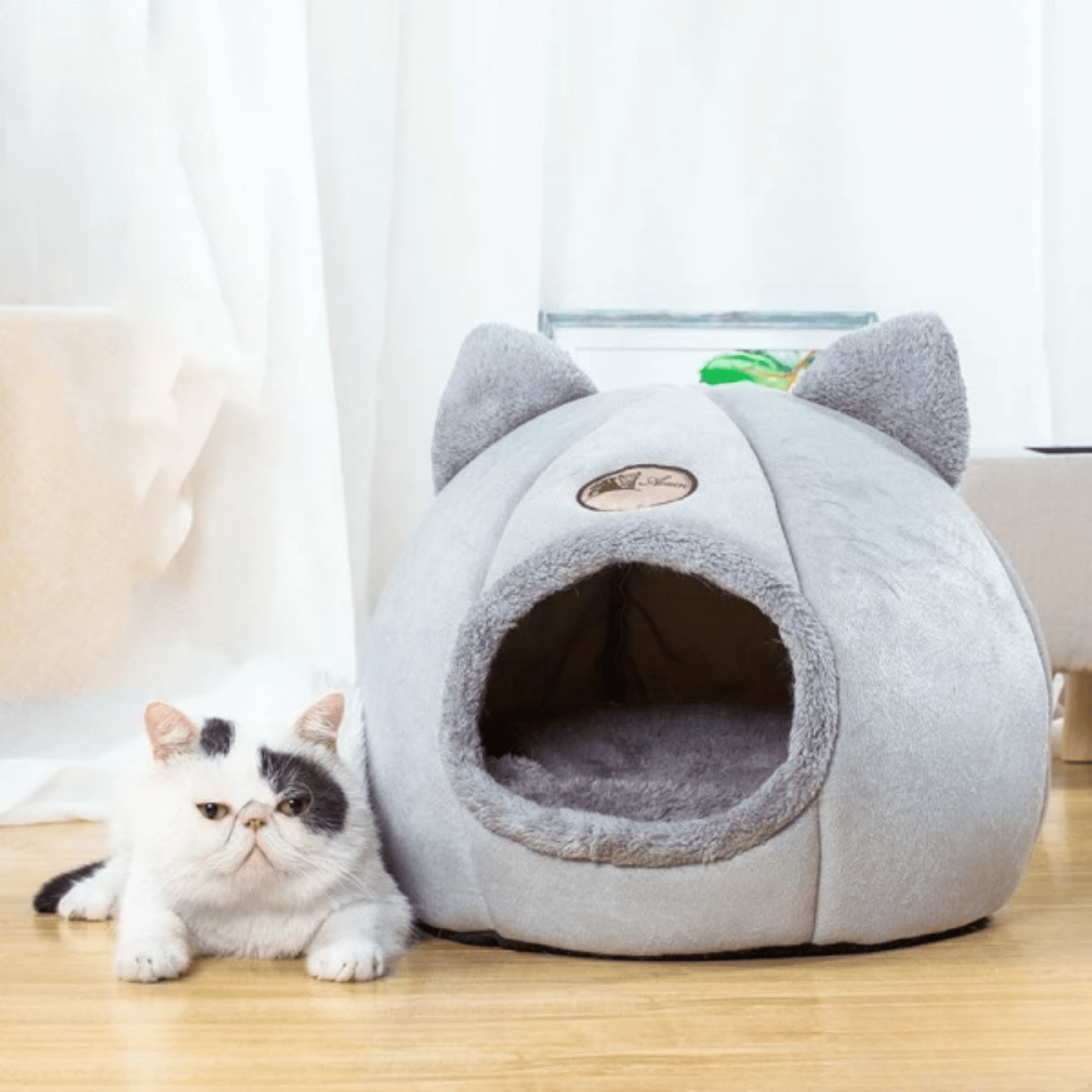 PurrNest - Isolerende Pluche Kattenhol - Mivero