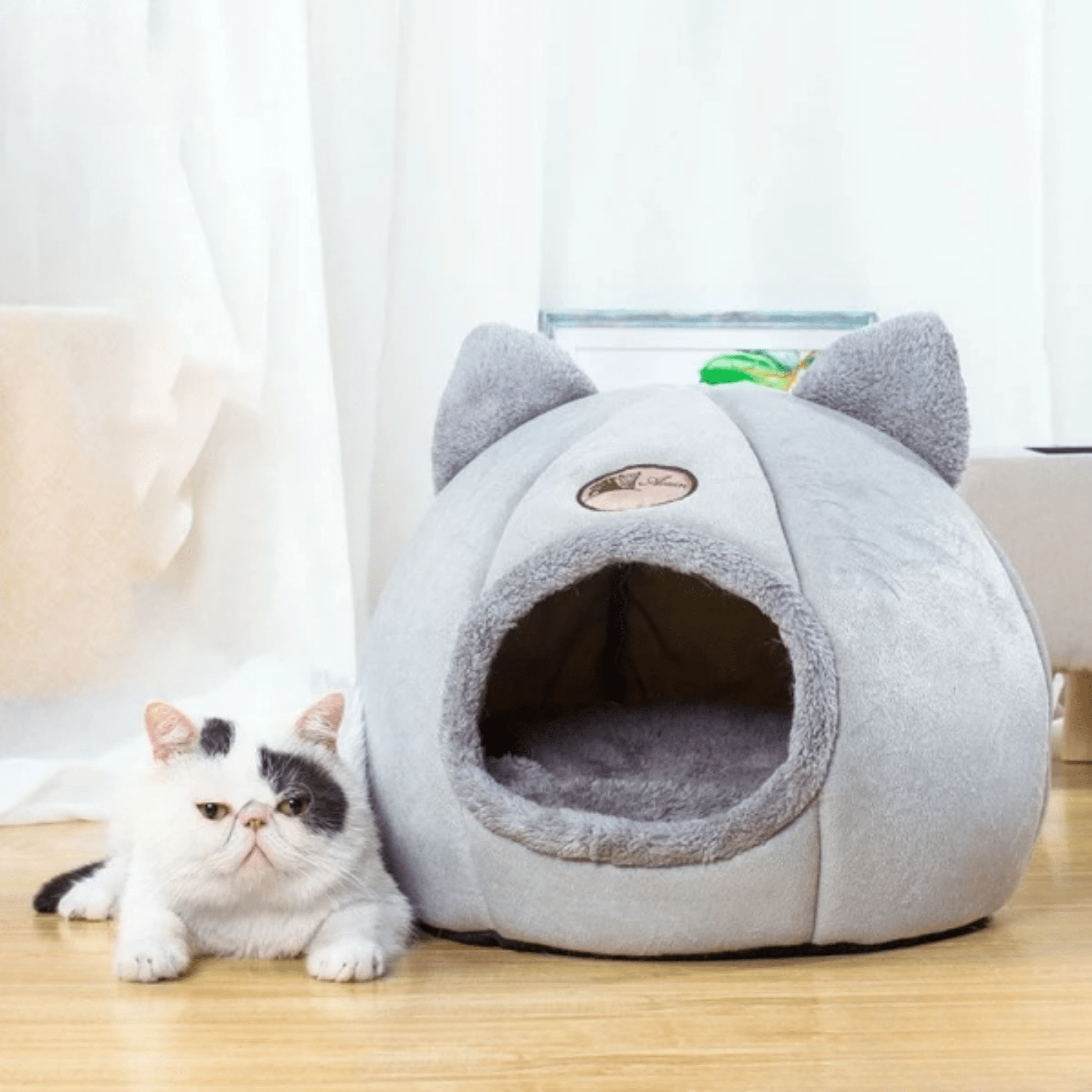 PurrNest - Isolerende Pluche Kattenhol - Mivero