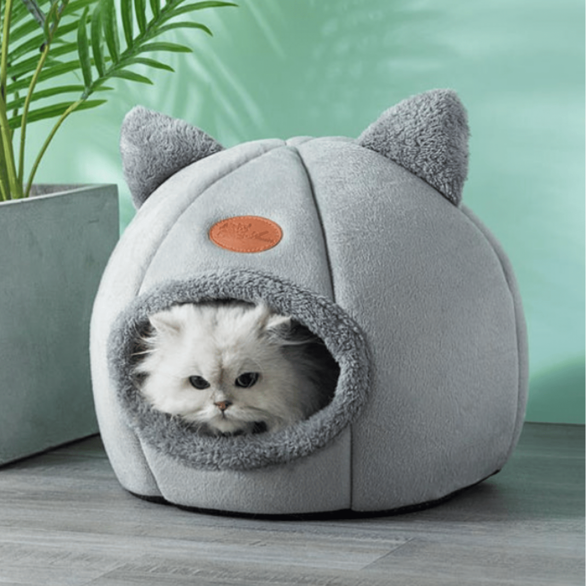 PurrNest - Isolerende Pluche Kattenhol - Mivero