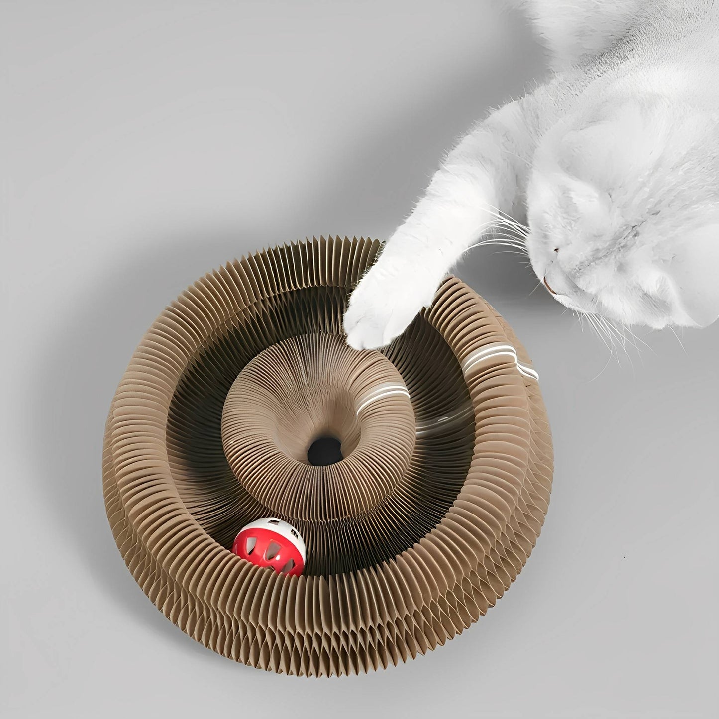 purrplex - katten krabkarton met balbaan - mivero