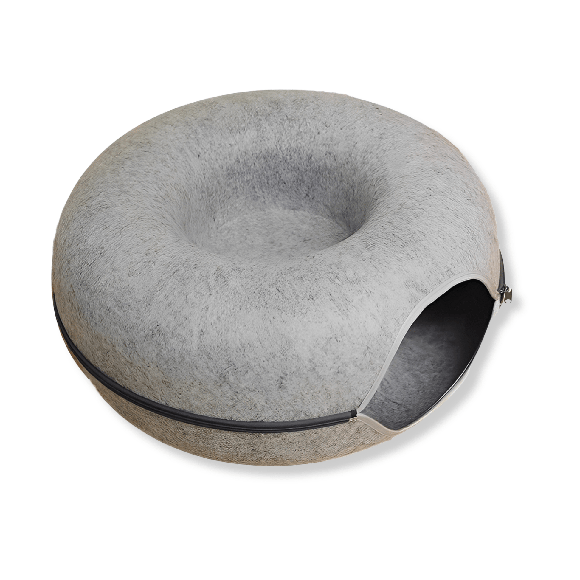 PurrPod - Katten Iglo Vilt Donutvorm - Mivero