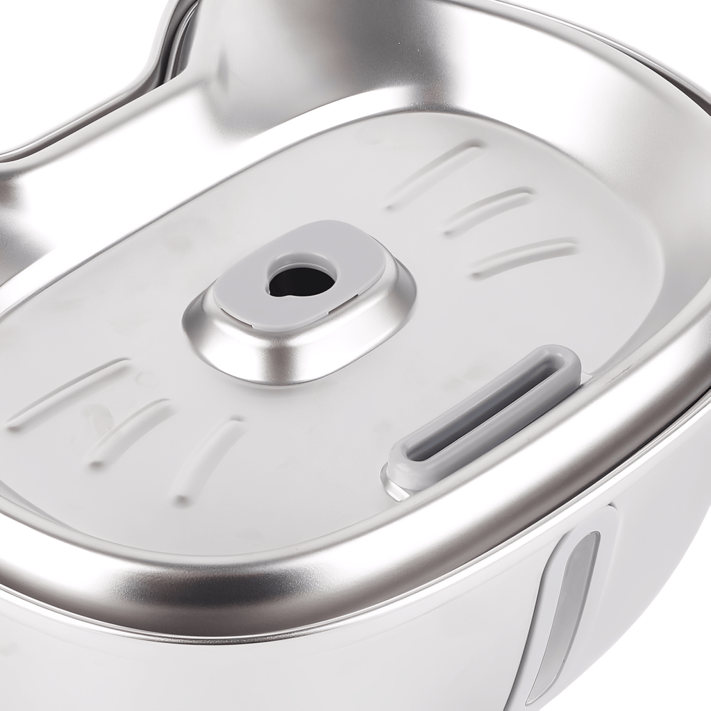 Purrtain - Katten Drinkfontein RVS 3L Met Filter - Mivero