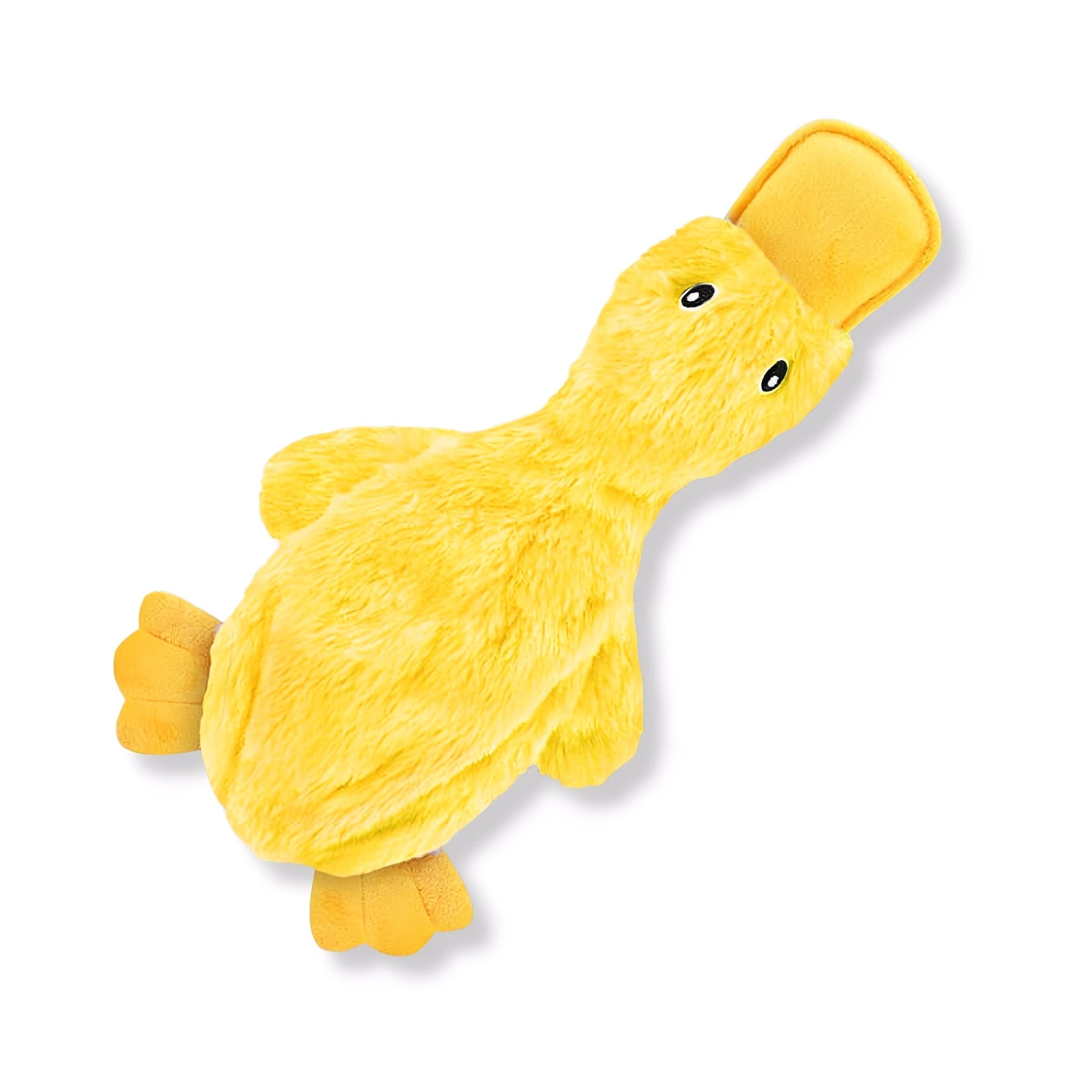 QuackBuddy - Hondenspeelgoed Pluchen Eend met Pieper - Mivero