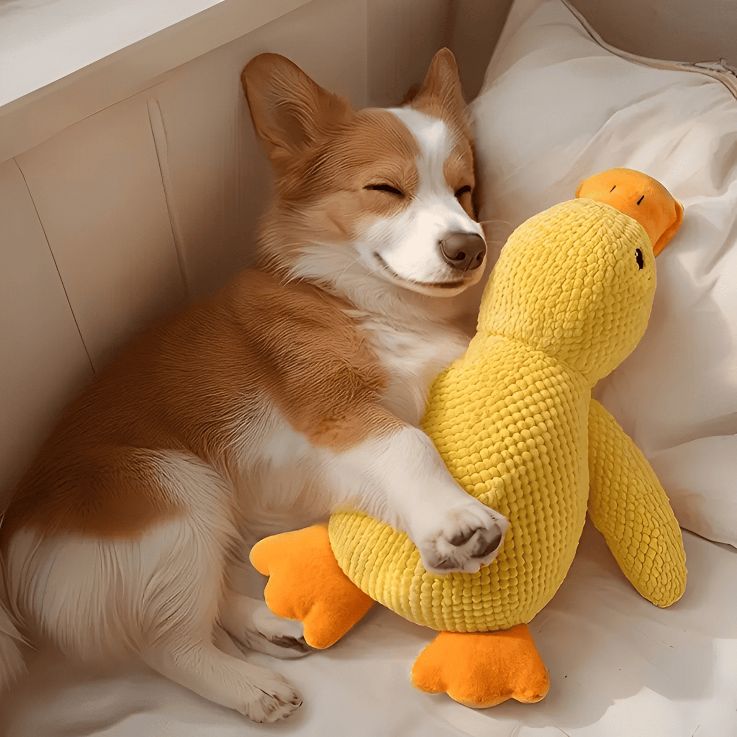 quackmate - honden stress eend knuffel - mivero