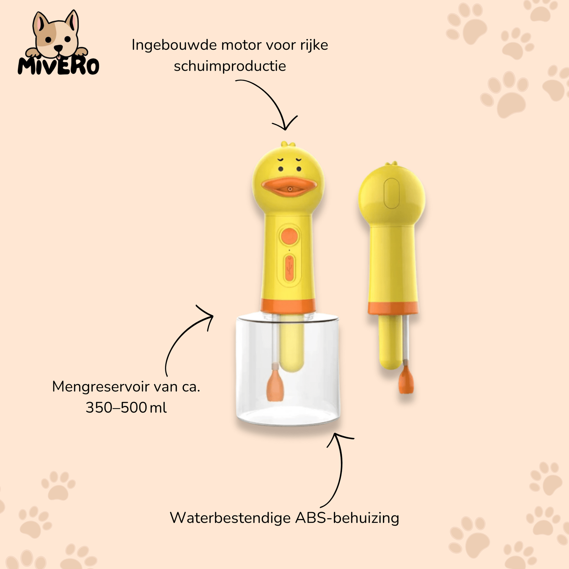 QuackSpa - Automatische Schuimende Huisdierdispenser - Mivero