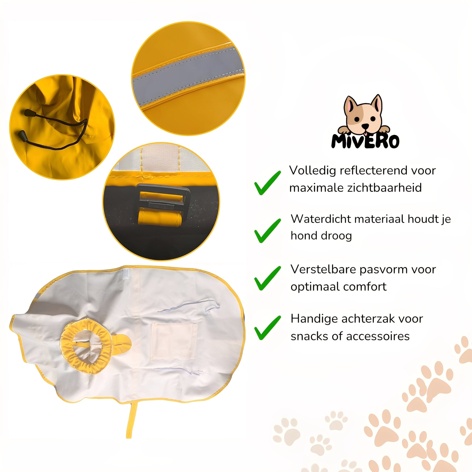 RainPaw - Waterdichte Harnas Regenjas - Mivero