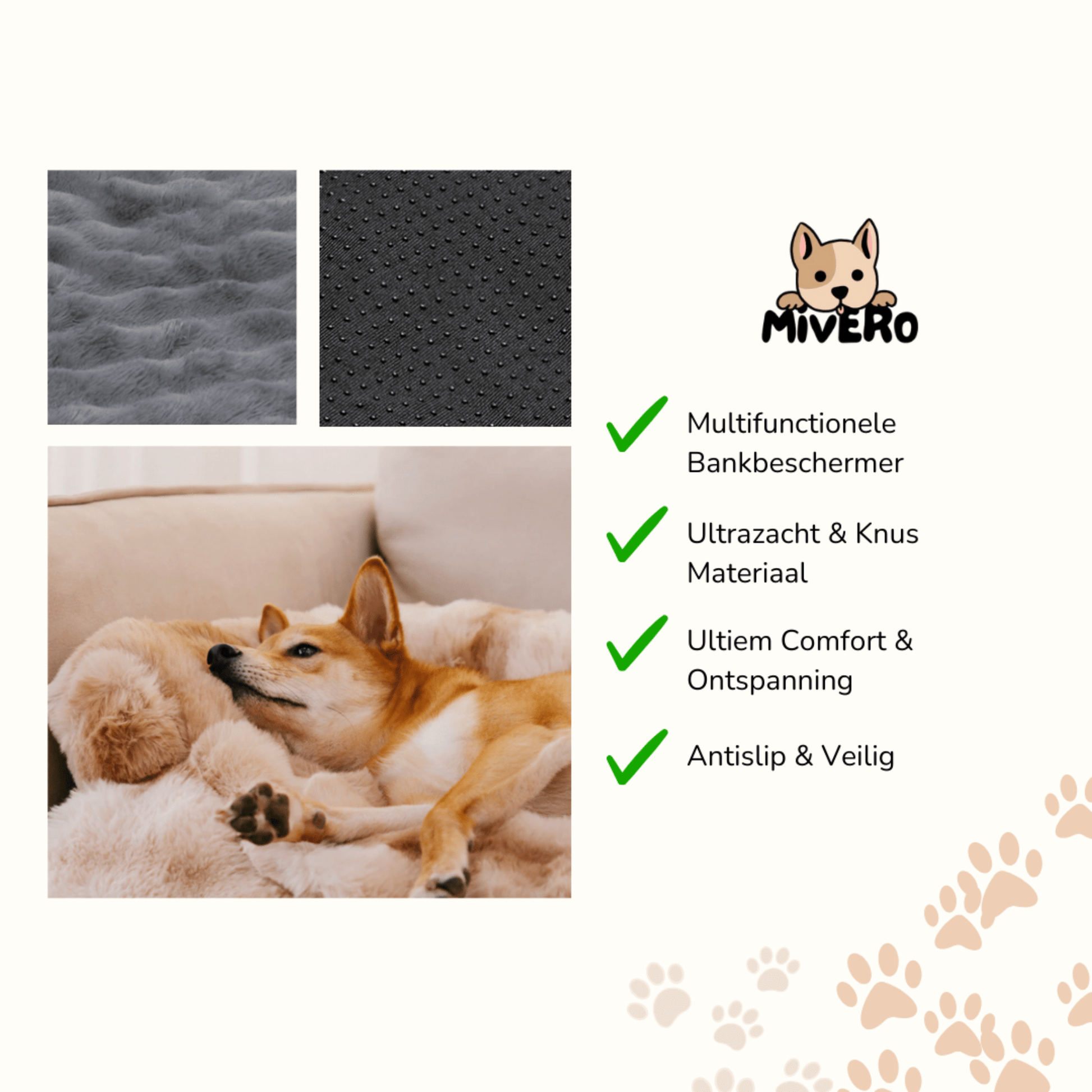 RestNest - Kalmerende Meubelbeschermende Huisdiermat - Mivero