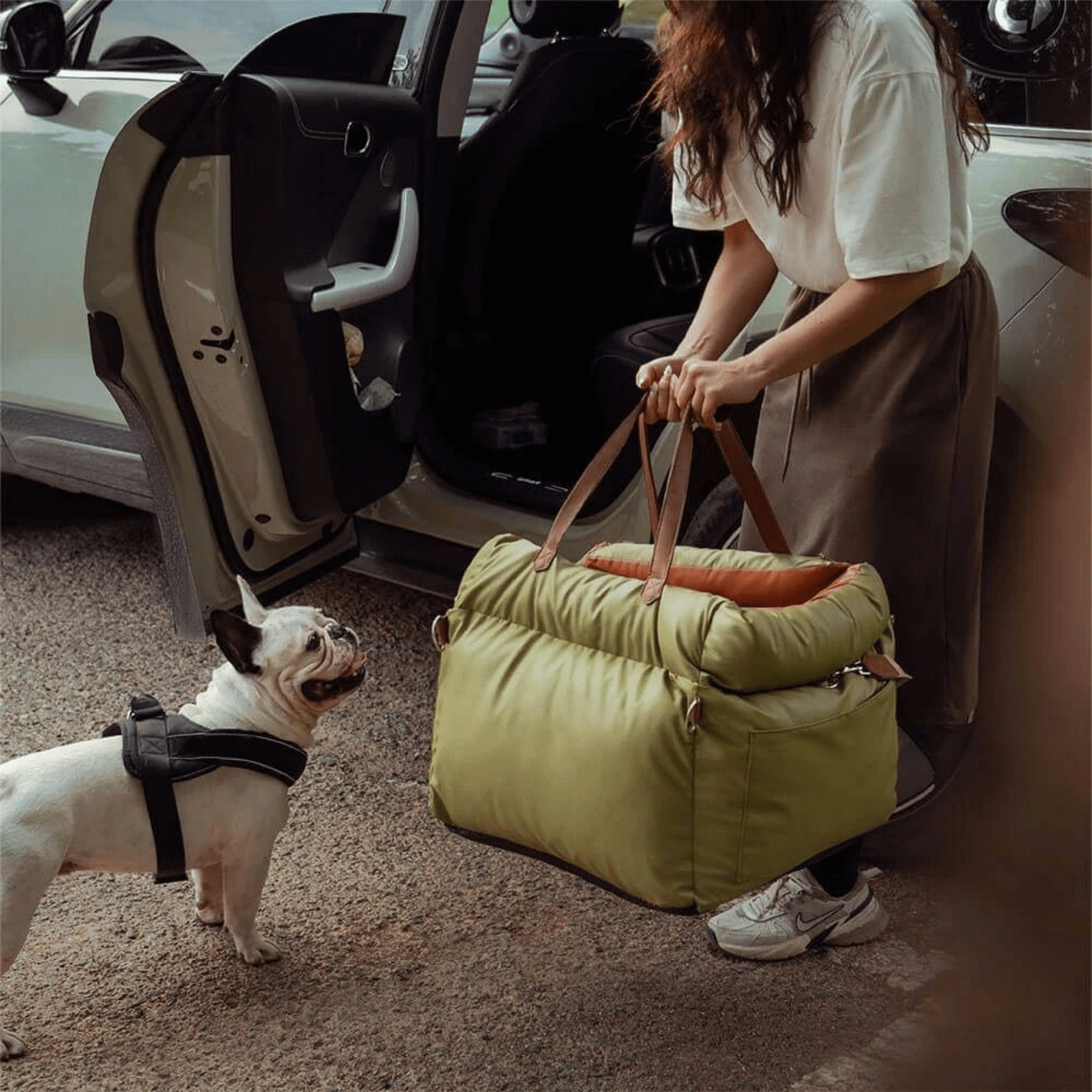 RidePaw - Kunstleer Honden Autostoel Bed - Mivero