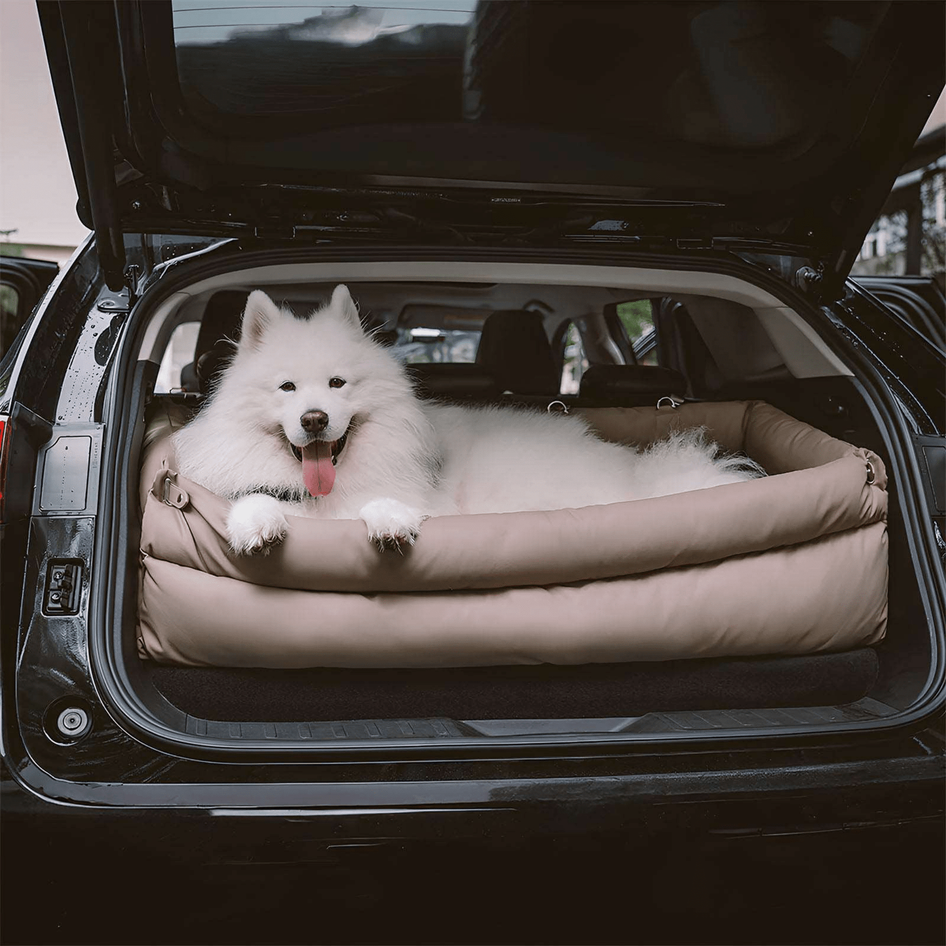 RidePaw - Kunstleer Honden Autostoel Bed - Mivero