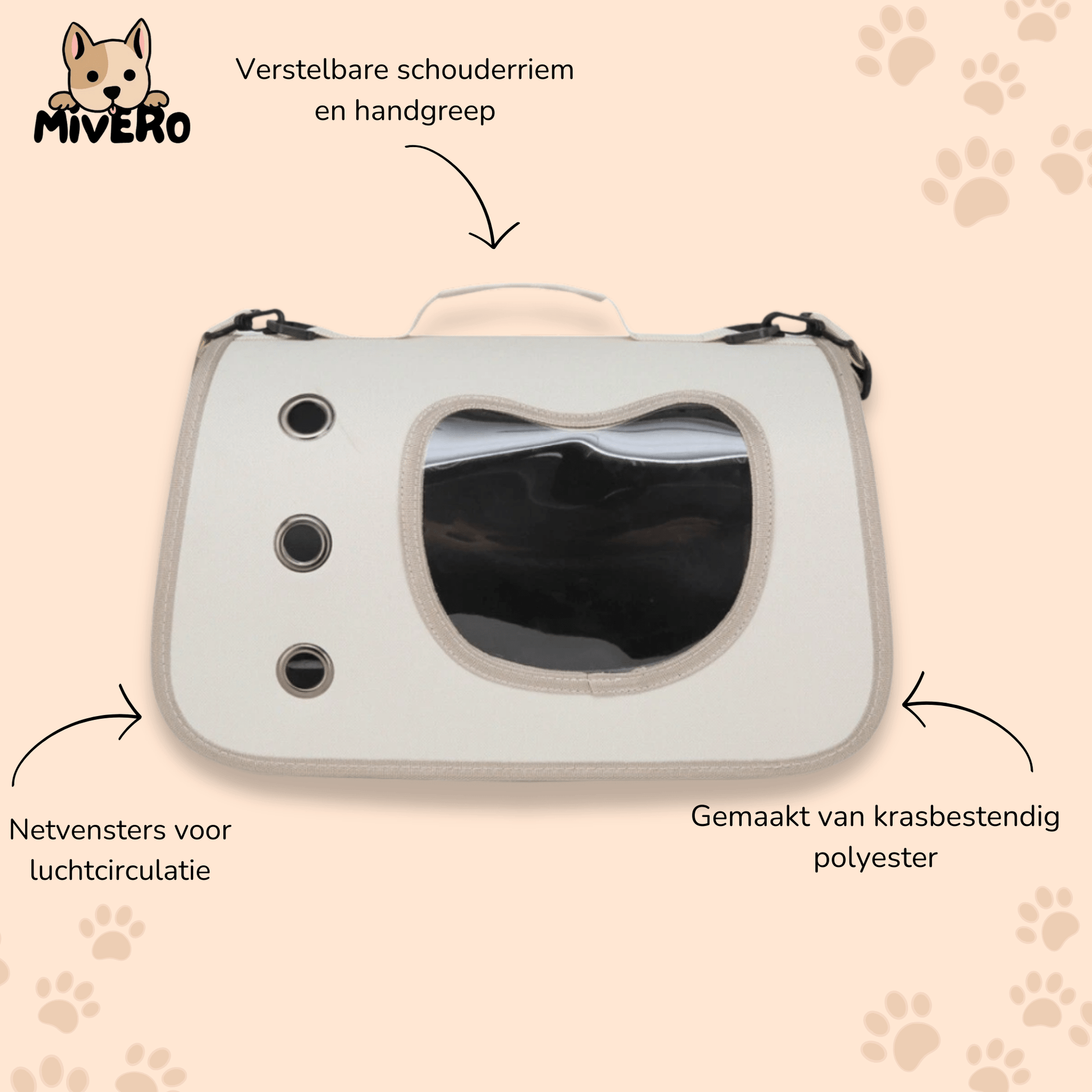 Safelet - Ademende Opvouwbare Draagtas - Mivero