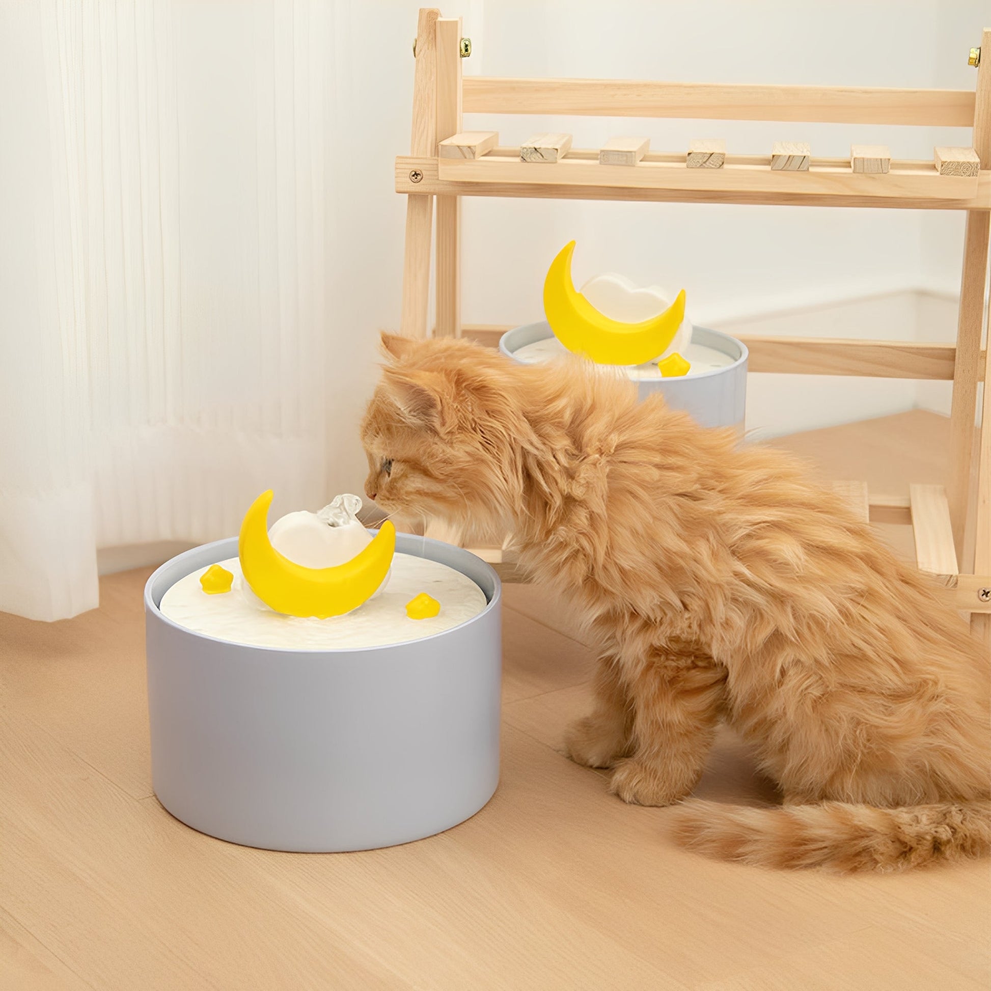 SafeSip - Katten Drinkfontein Keramisch Stil met Filter - Mivero