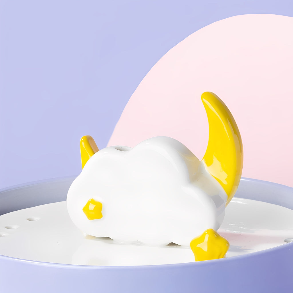 SafeSip - Katten Drinkfontein Keramisch Stil met Filter - Mivero